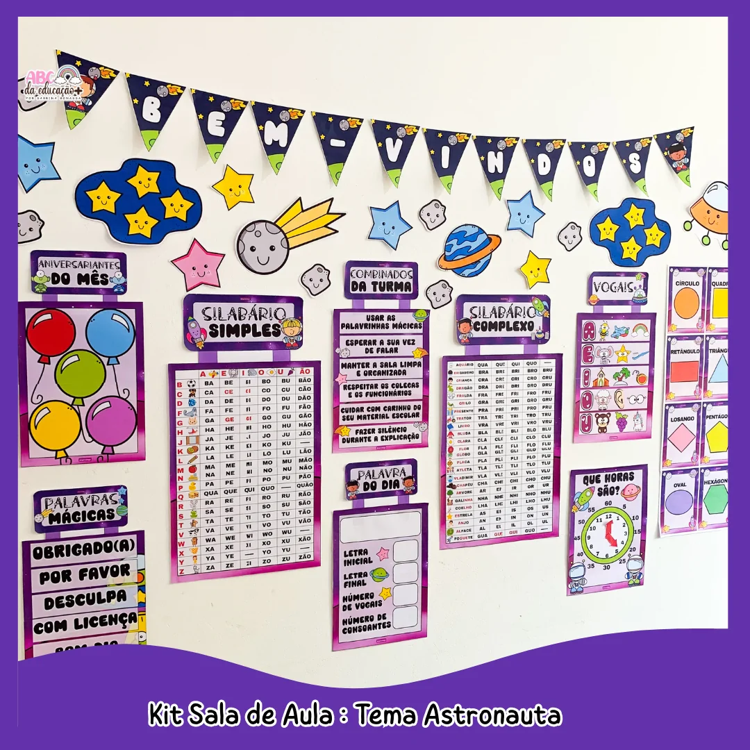 Kit Sala de Aula : Tema Astronauta - Imagem 8