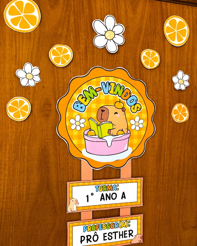 Kit Sala de Aula: Tema Capivara - Imagem 4