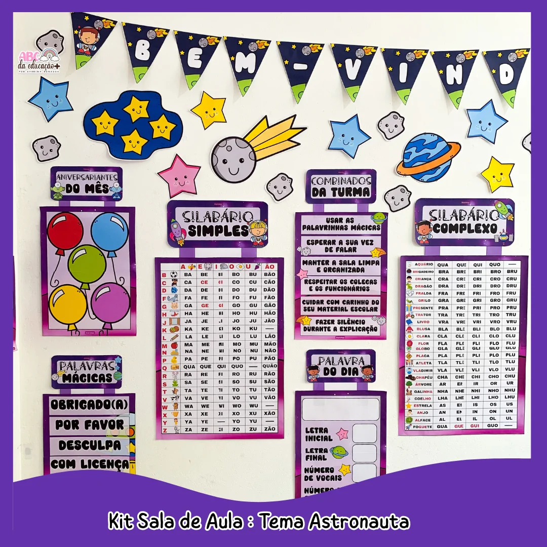 Kit Sala de Aula : Tema Astronauta - Imagem 4