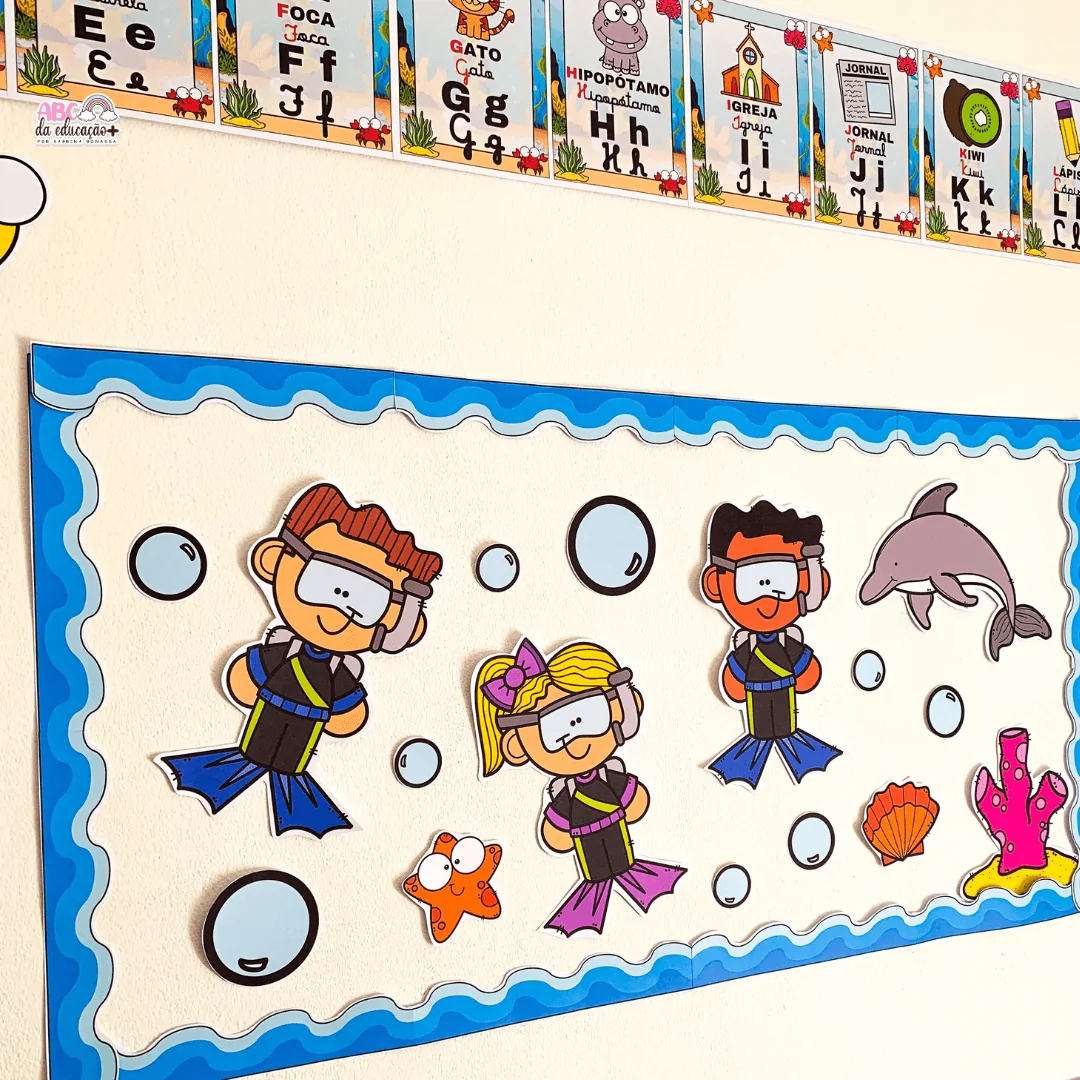 Kit Sala de Aula : Tema Fundo do Mar - Imagem 4