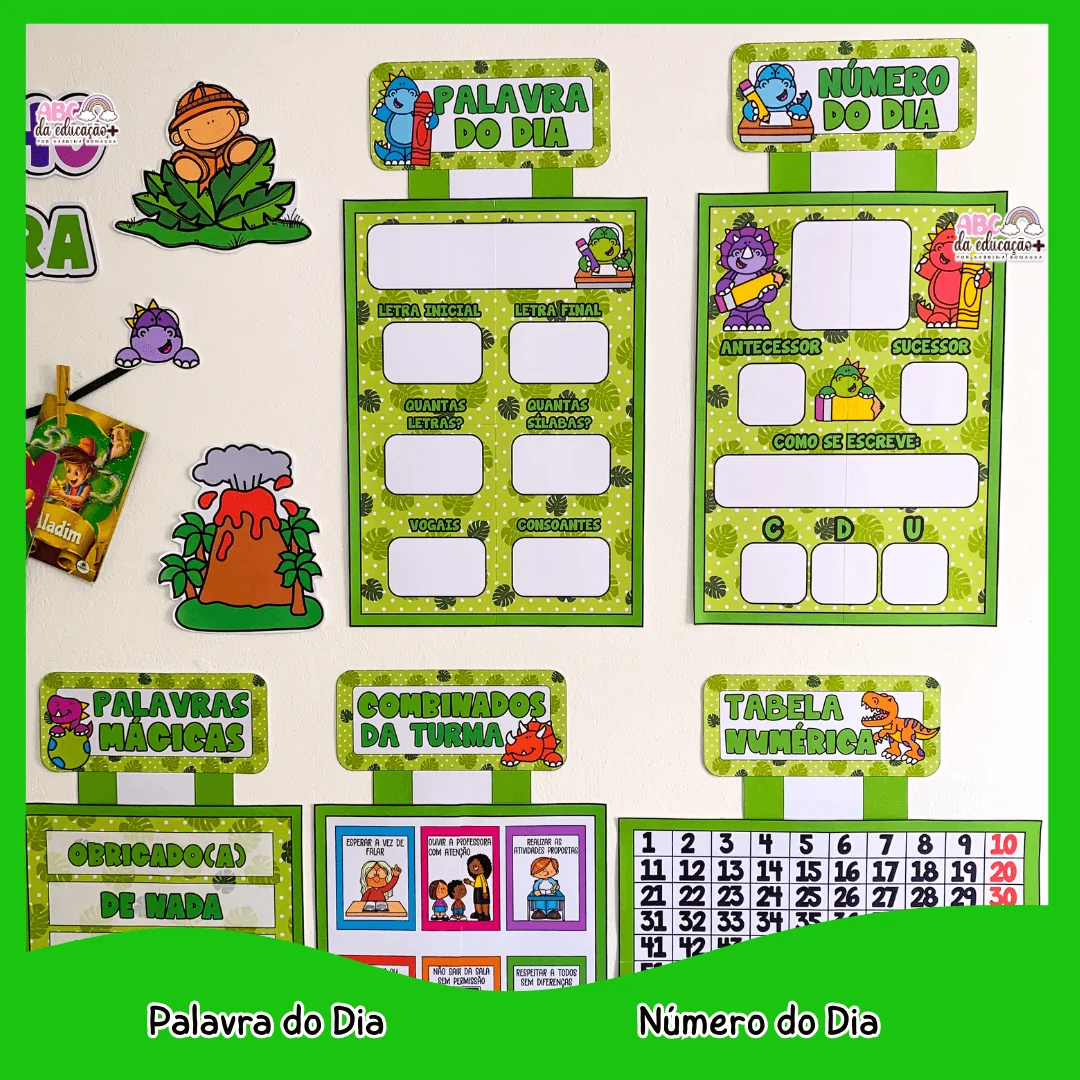 Kit Sala de Aula : Tema Dinossauros - Imagem 21