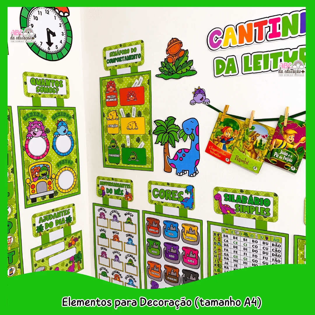 Kit Sala de Aula : Tema Dinossauros - Imagem 6
