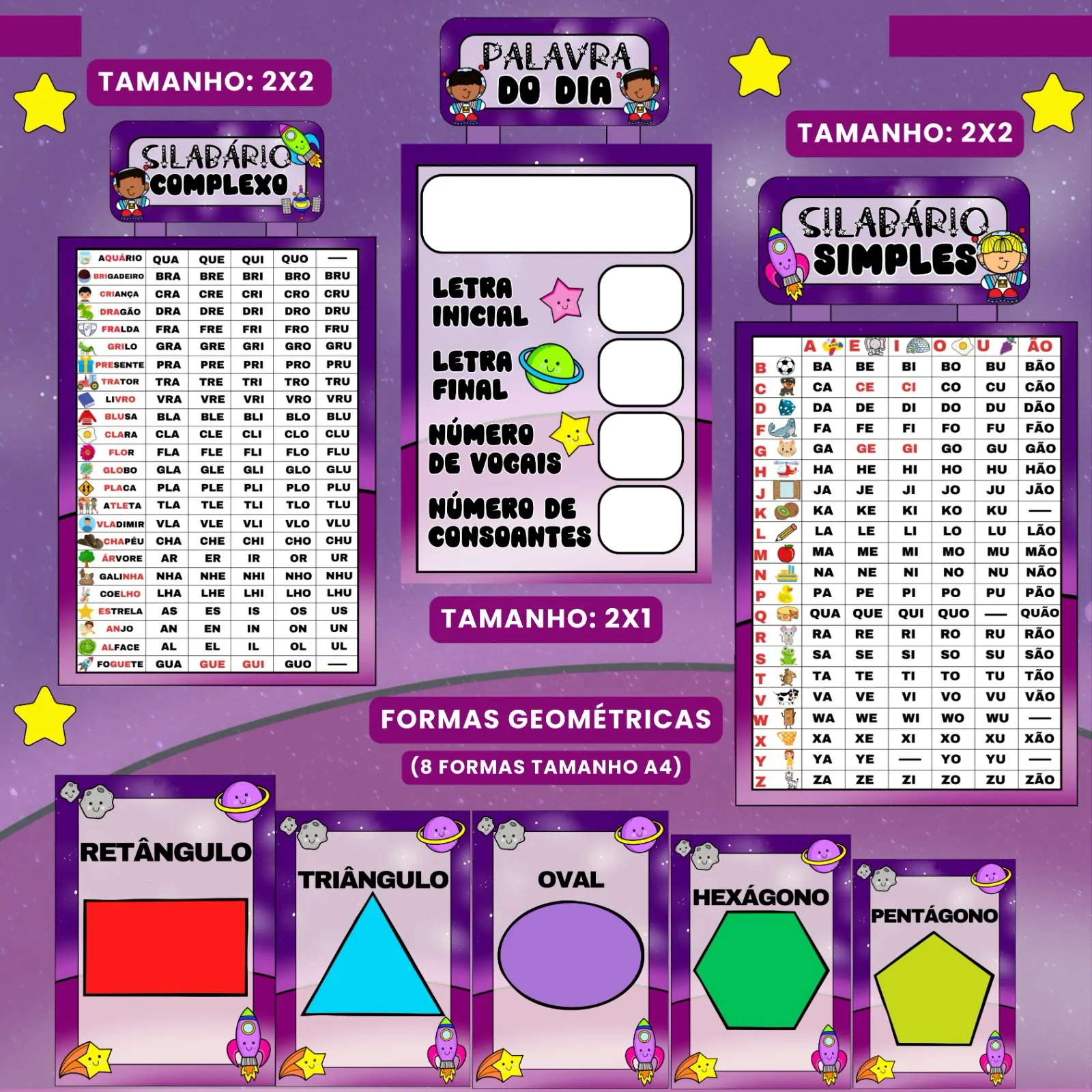 Kit Sala de Aula : Tema Astronauta - Imagem 16