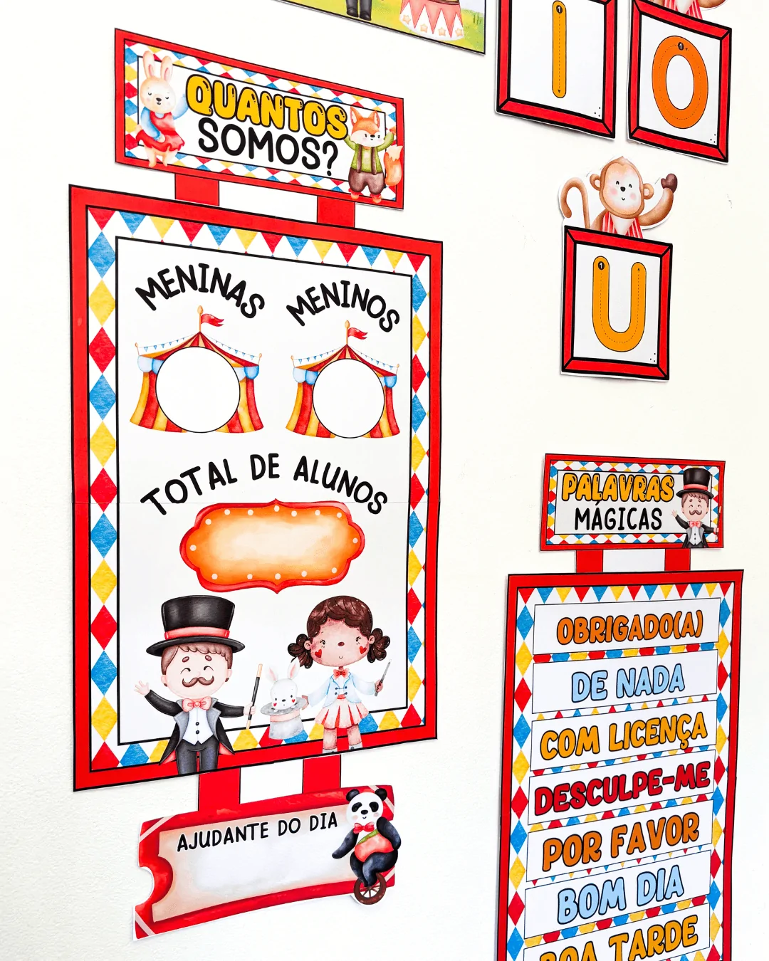 Kit Sala de Aula :  Circo Mágico Educação Infantil - Imagem 3