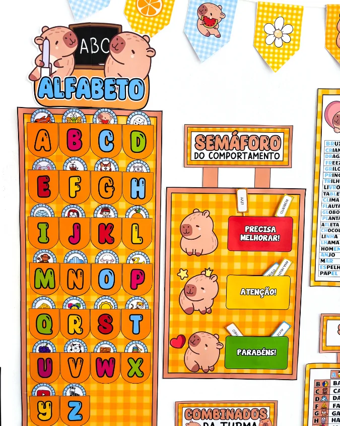 Kit Sala de Aula: Tema Capivara - Imagem 13