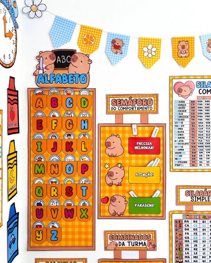 Kit Sala de Aula: Tema Capivara - Imagem 14