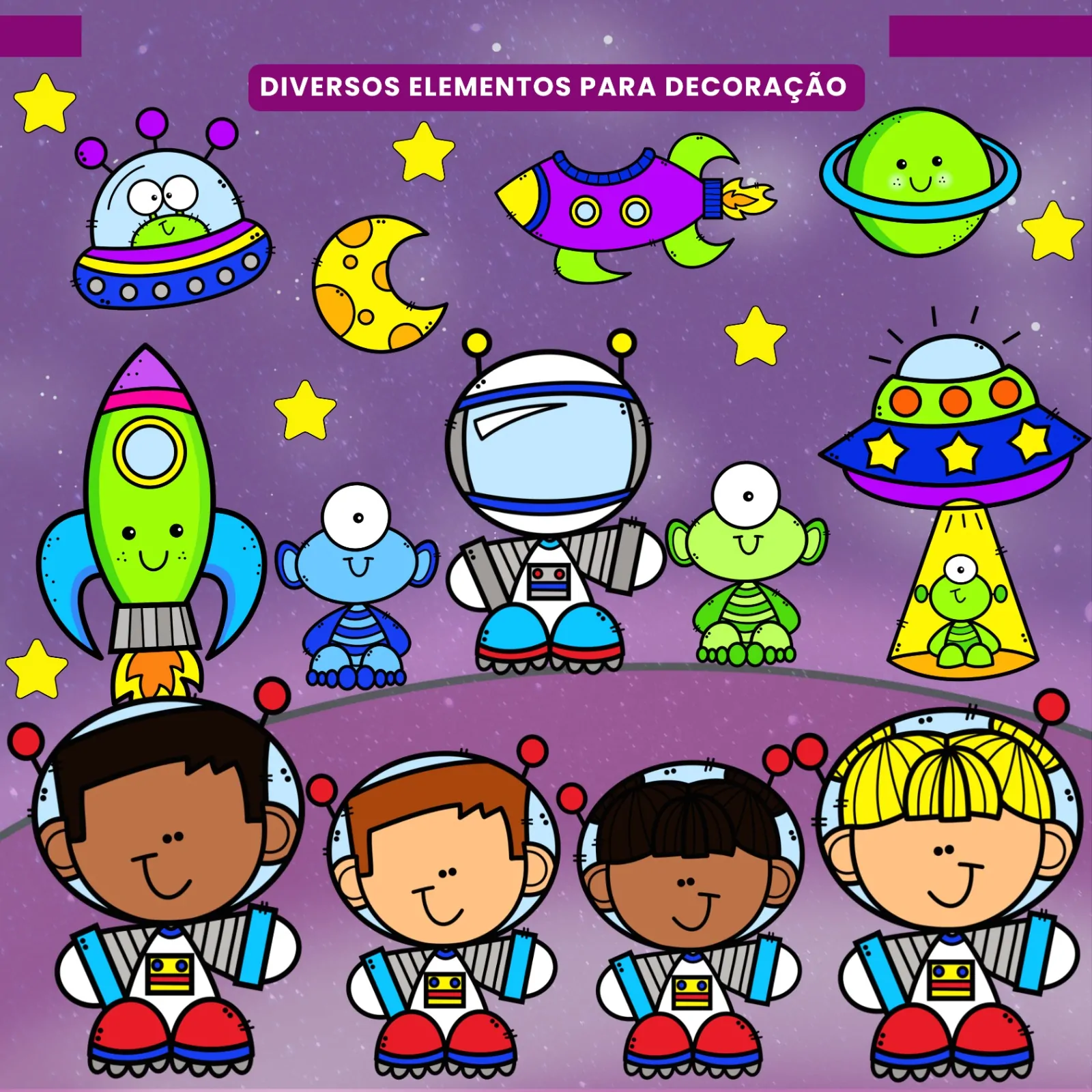 Kit Sala de Aula : Tema Astronauta - Imagem 14