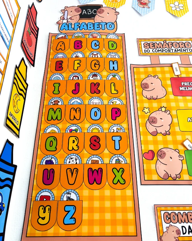 Kit Sala de Aula: Tema Capivara - Imagem 17