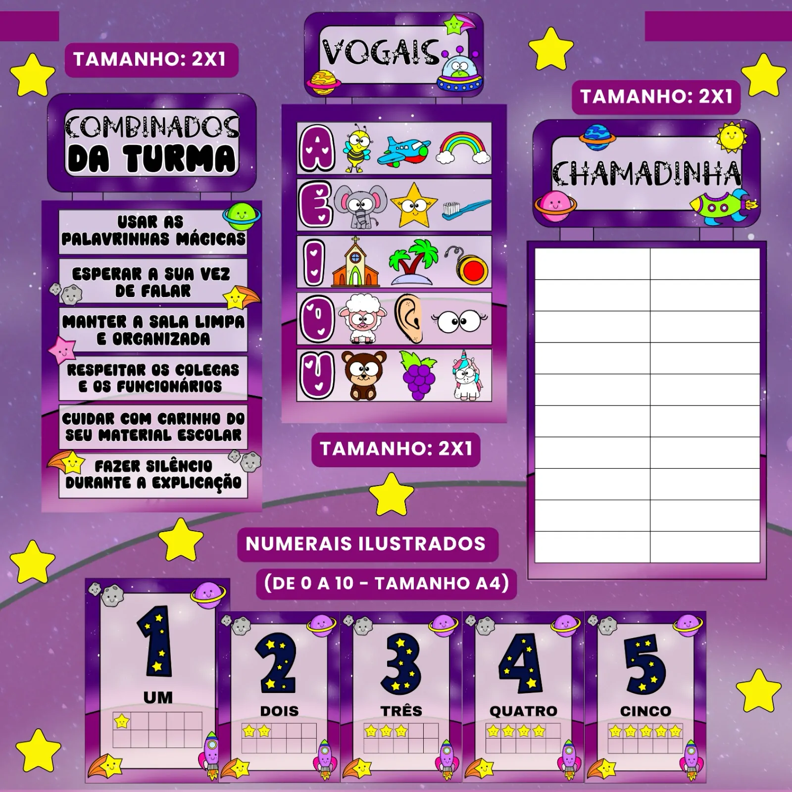 Kit Sala de Aula : Tema Astronauta - Imagem 12