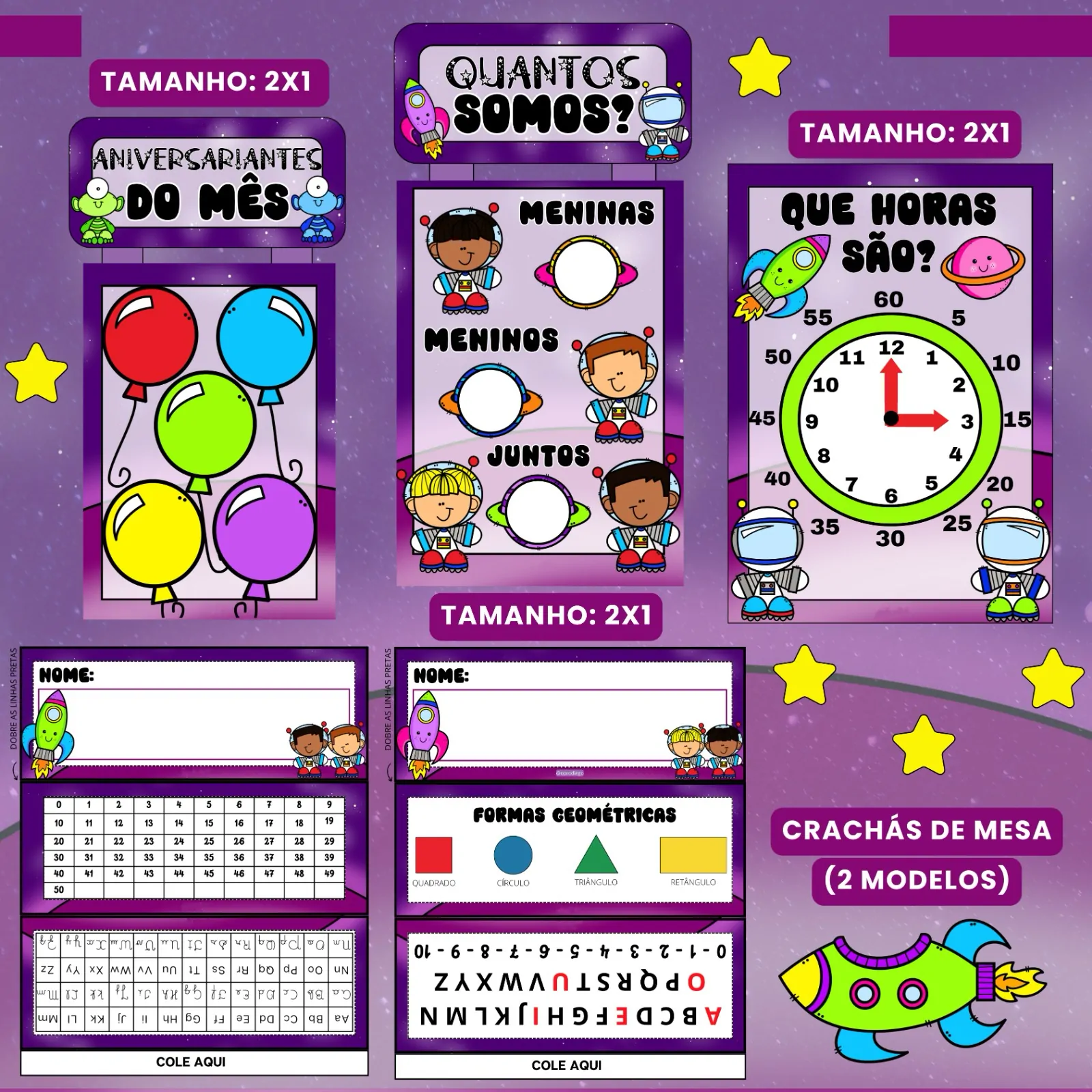 Kit Sala de Aula : Tema Astronauta - Imagem 9