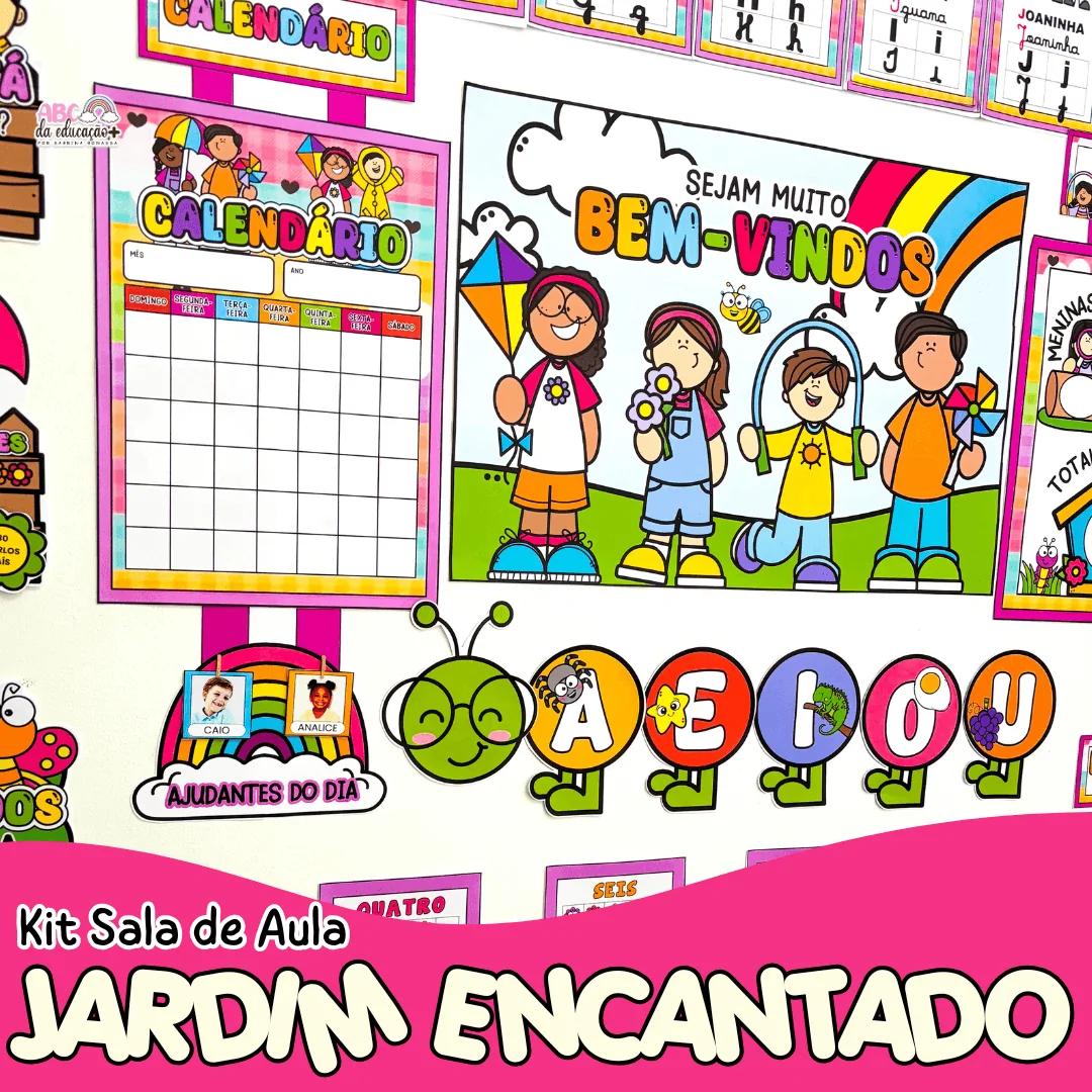 Kit Sala de Aula : Tema Jardim