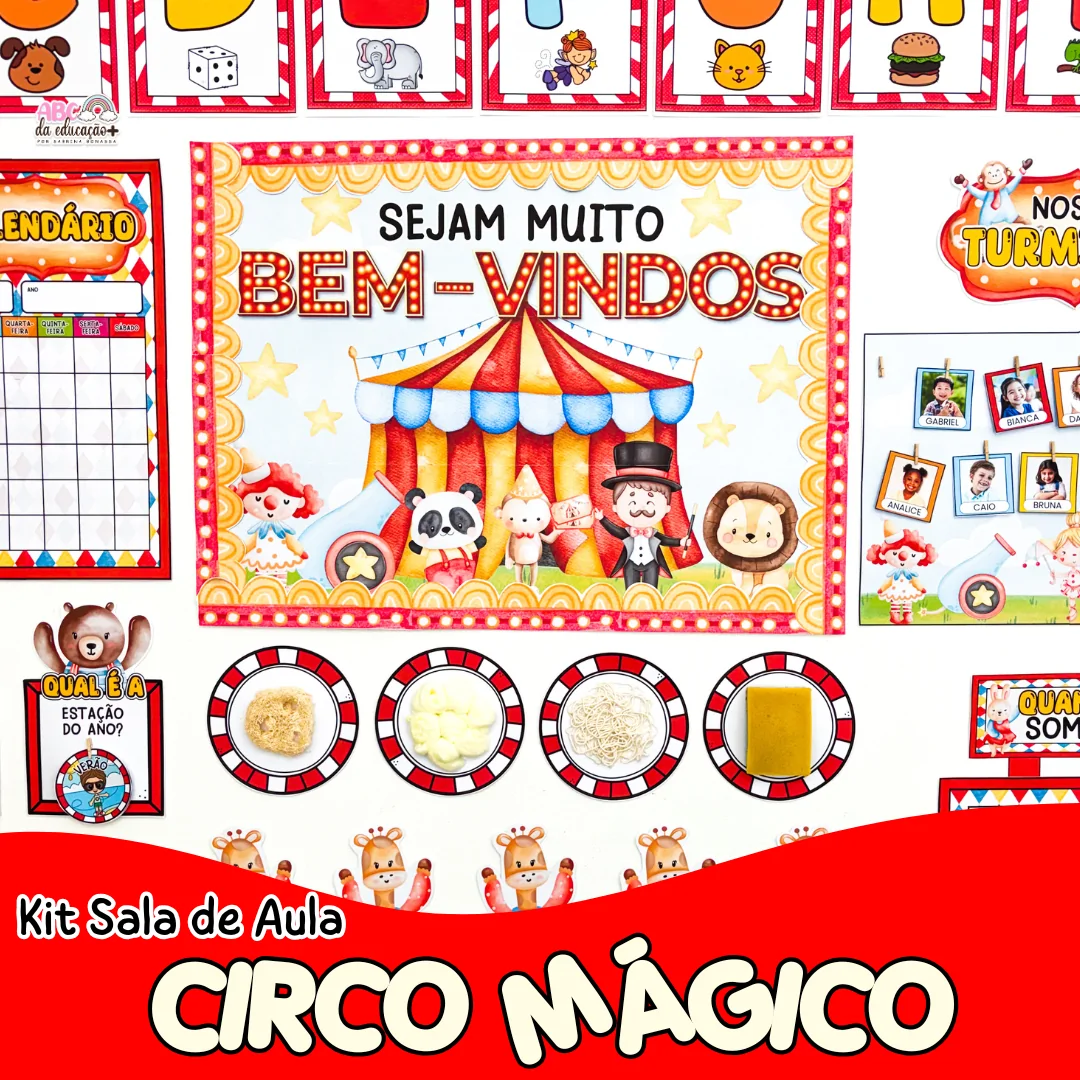 Kit Sala de Aula :  Circo Mágico Educação Infantil