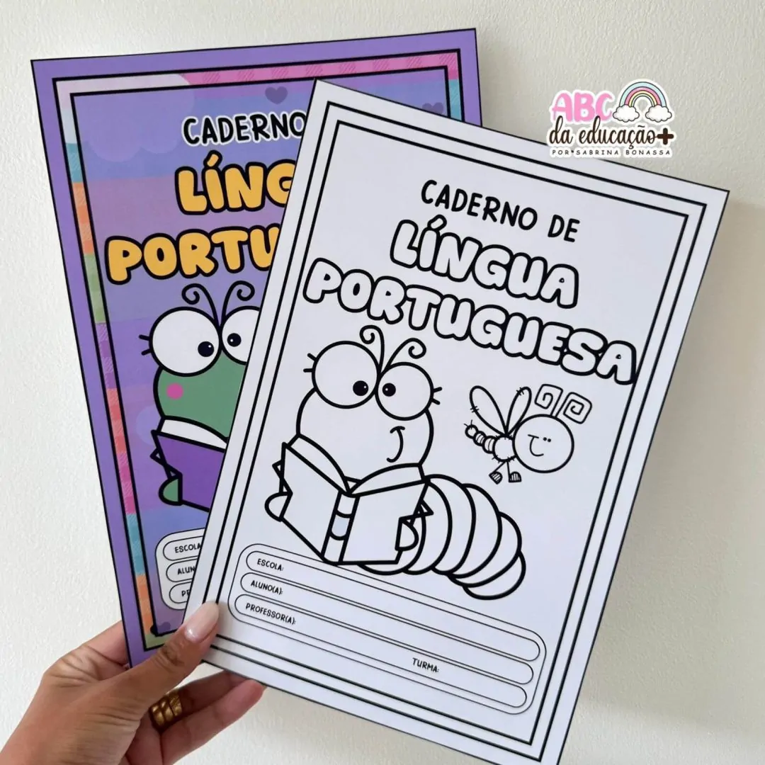 Capinhas de Caderno – Tema Jardim (Coloridas e para Colorir)