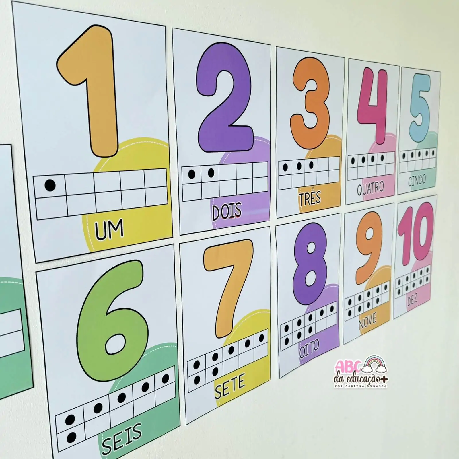 Números de Parede Coloridos – 0 a 10 - Imagem 2