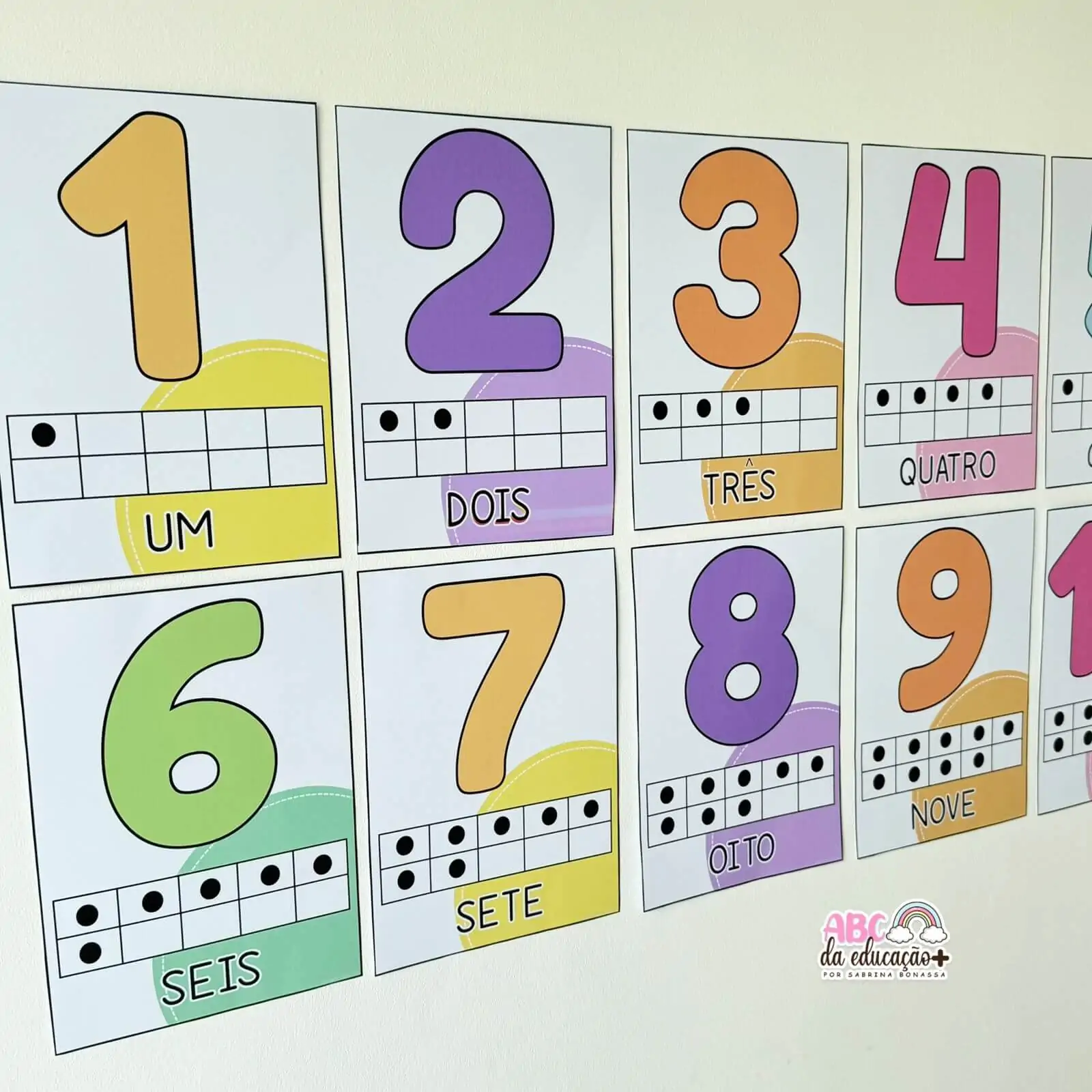 Números de Parede Coloridos – 0 a 10 - Imagem 5