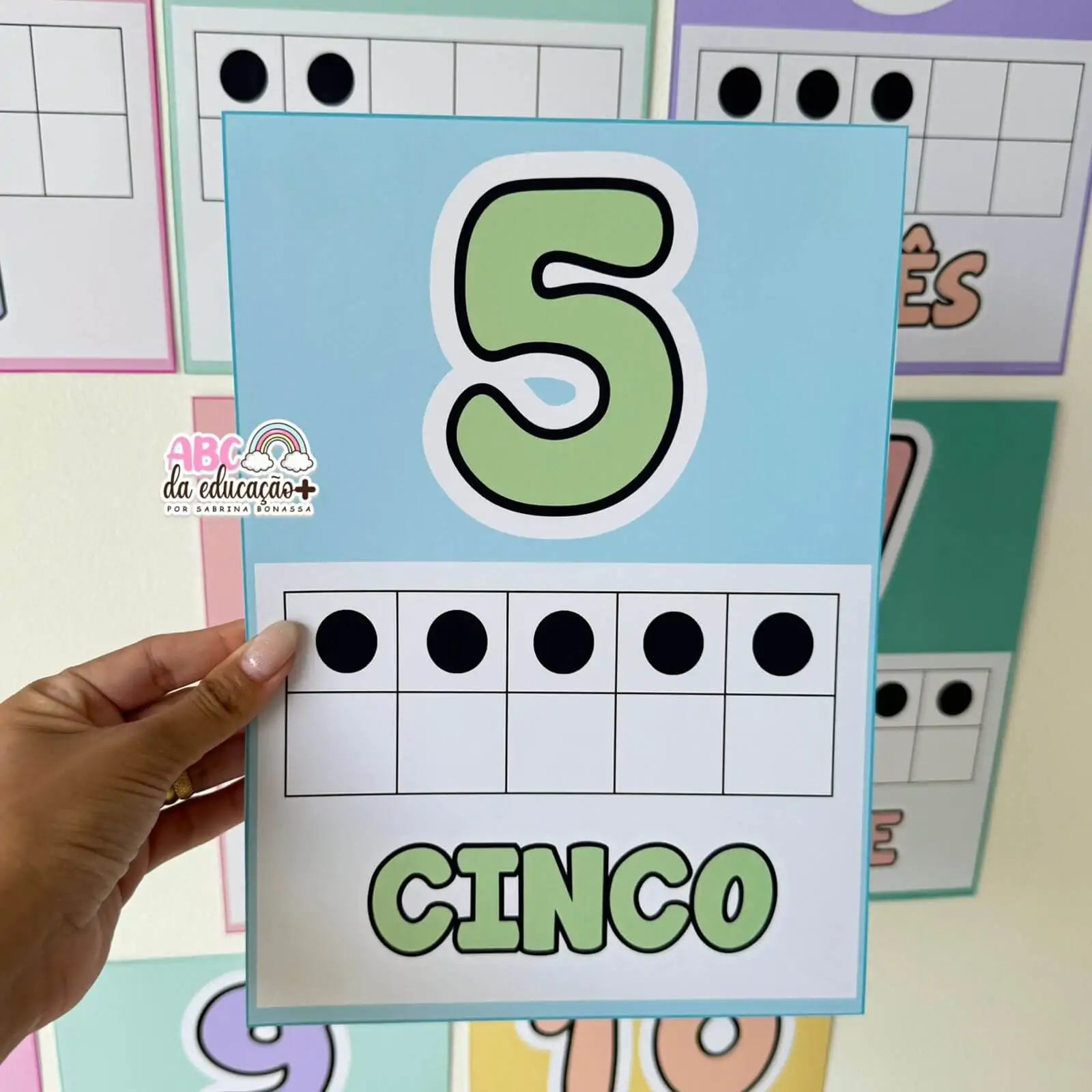 Números de Parede Candy Color – 0 a 10 - Imagem 5