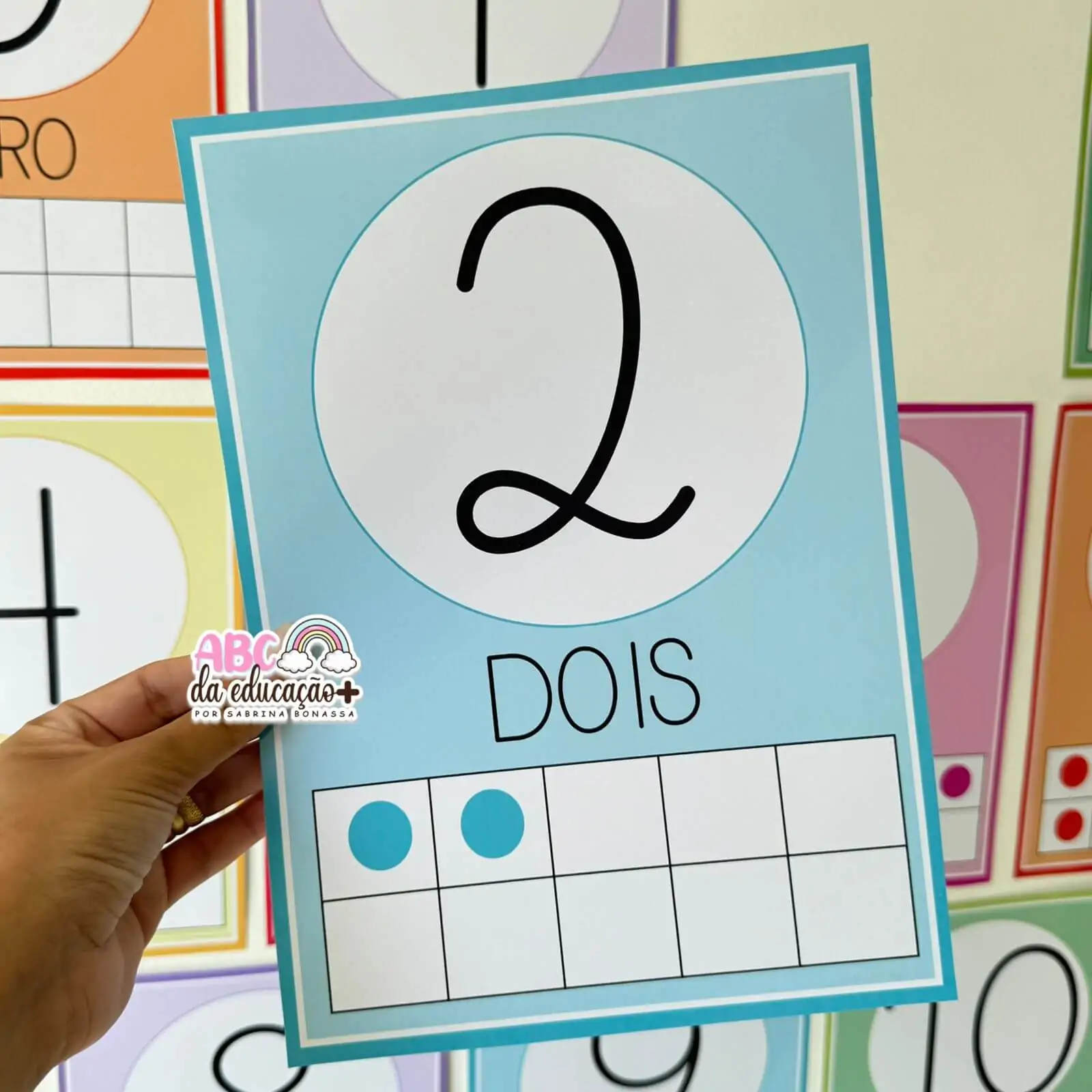 Números de Parede – Matemática Colorida 0 a 10 - Imagem 6