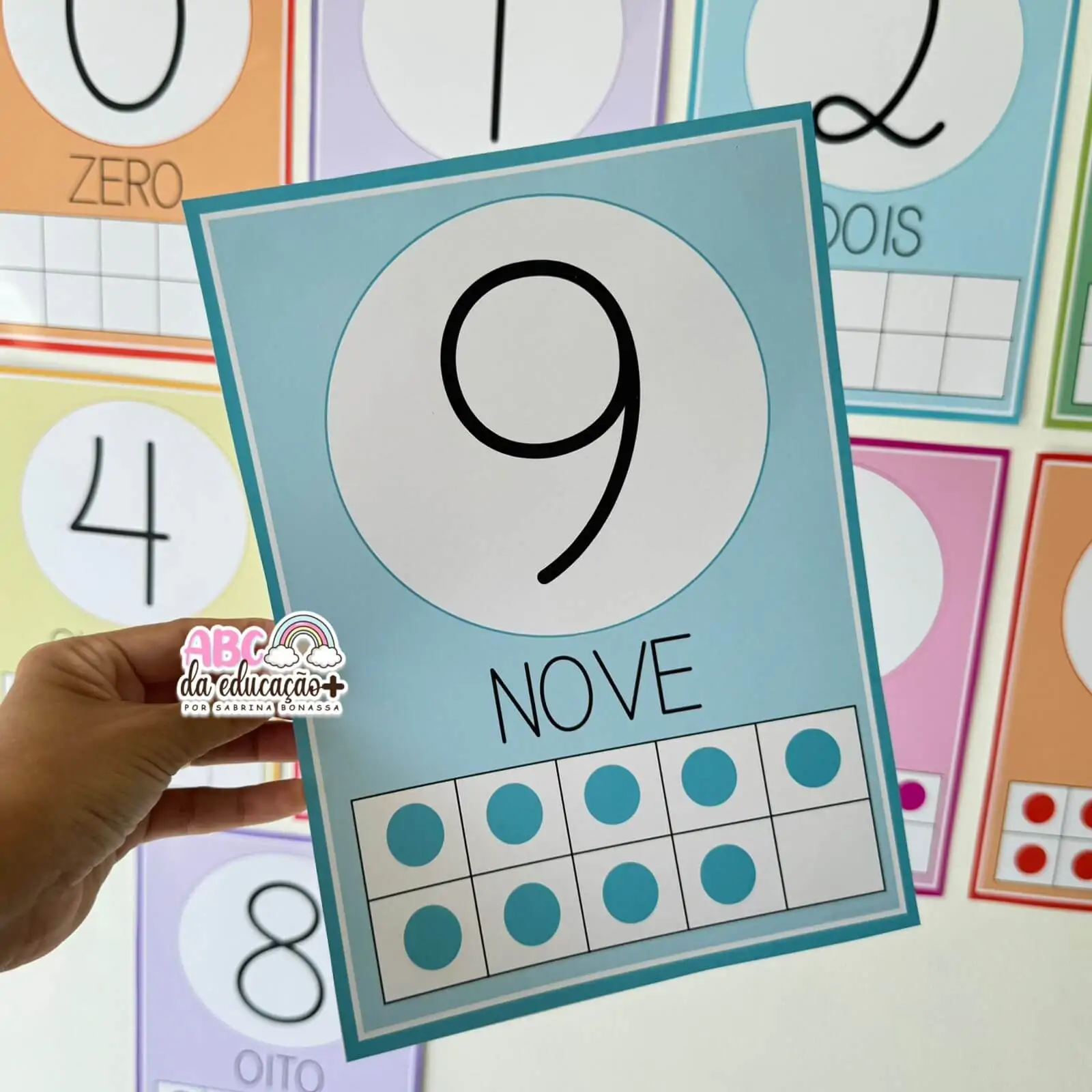 Números de Parede – Matemática Colorida 0 a 10 - Imagem 7