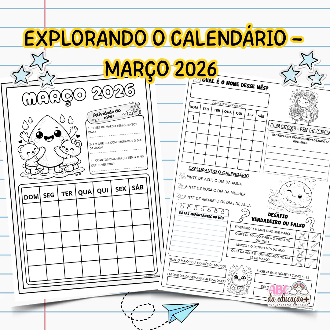 Explorando o Calendário – Março 2026 - Imagem 2