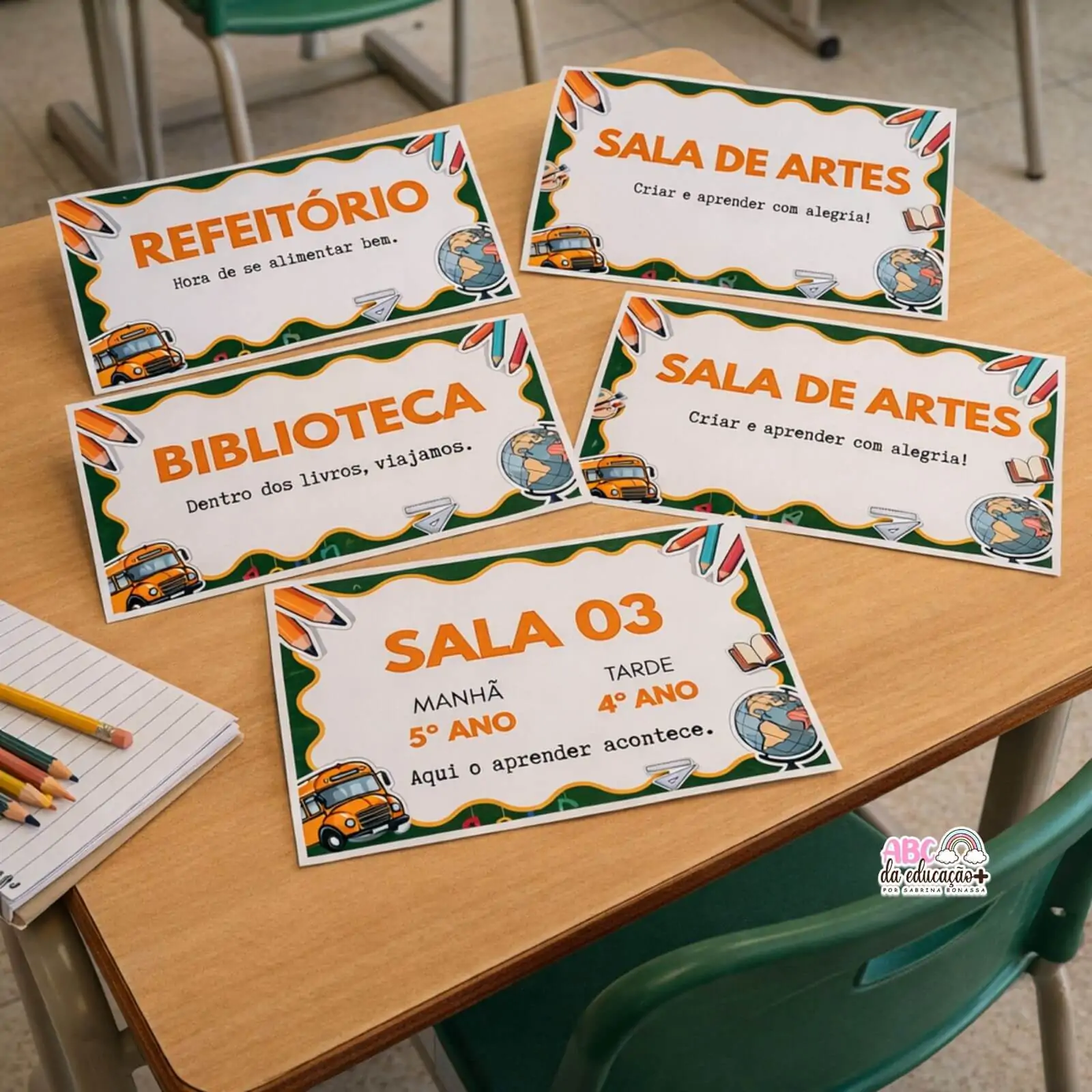 Plaquinhas de Identificação para Ambientes Escolares – Editável - Imagem 2