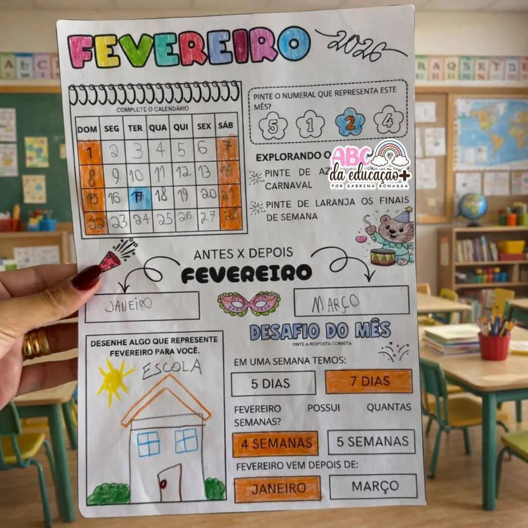 Explorando o Calendário – Fevereiro 2026