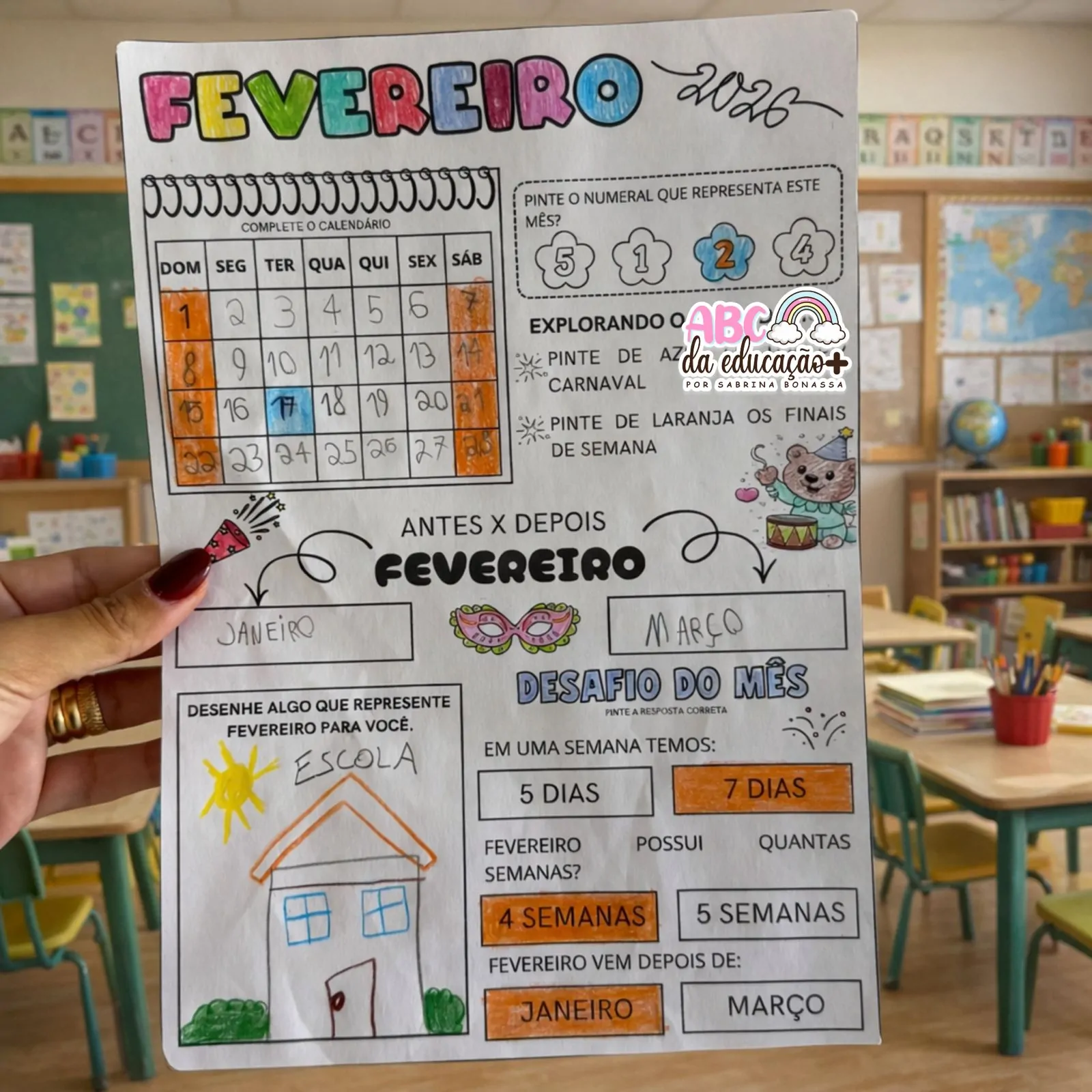 Explorando o Calendário – Fevereiro 2026