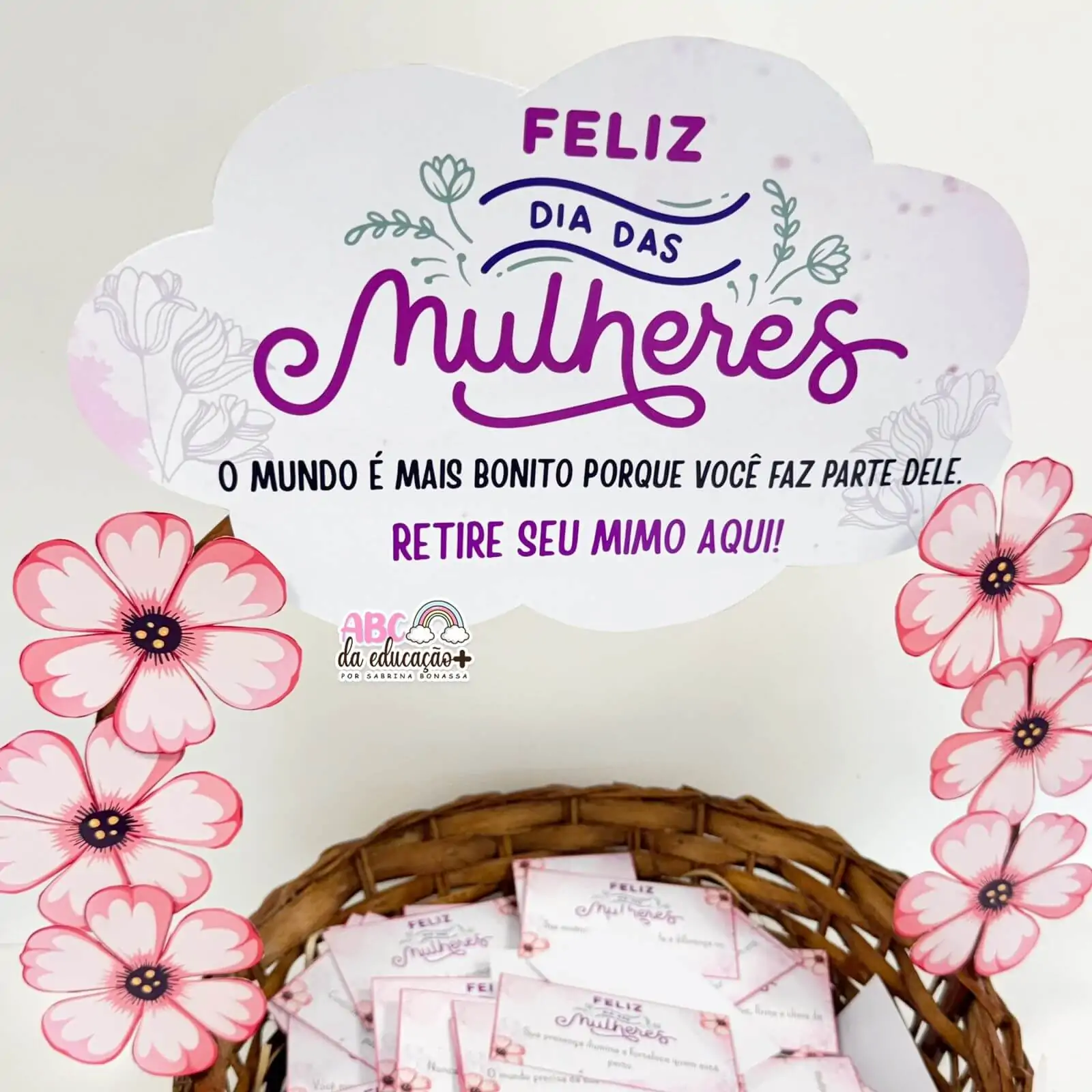 Cesta de Mensagens Dia das Mulheres – Mensagens Editáveis - Imagem 5