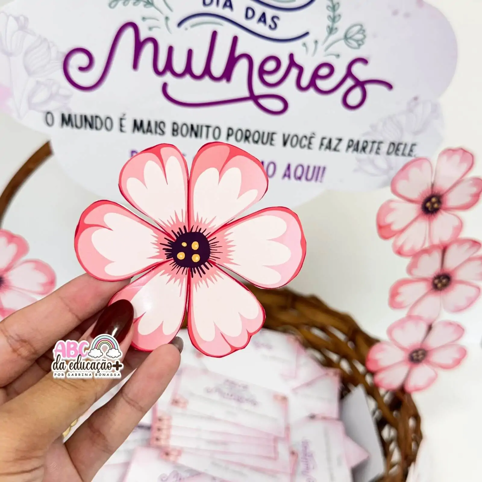 Cesta de Mensagens Dia das Mulheres – Mensagens Editáveis - Imagem 7