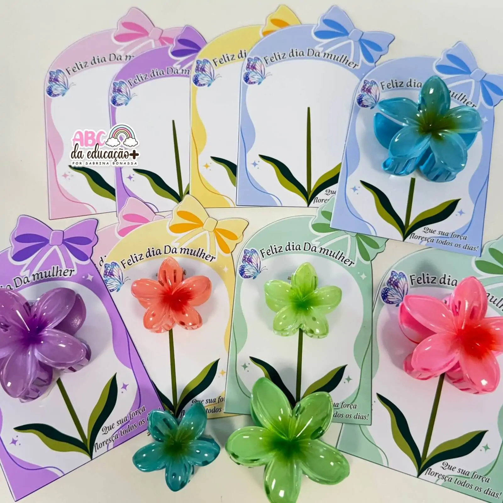 Cartão Dia das Mulheres com Piranha Flor - Imagem 6
