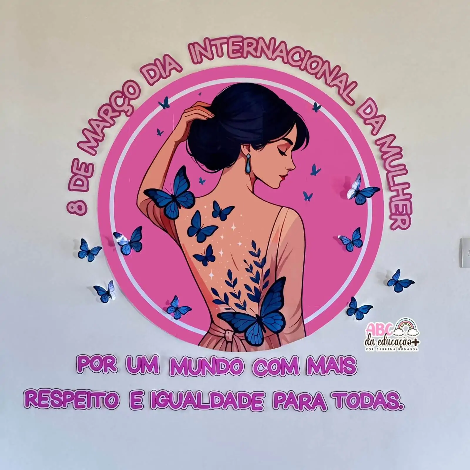 Painel Circular Dia da Mulher - Imagem 6