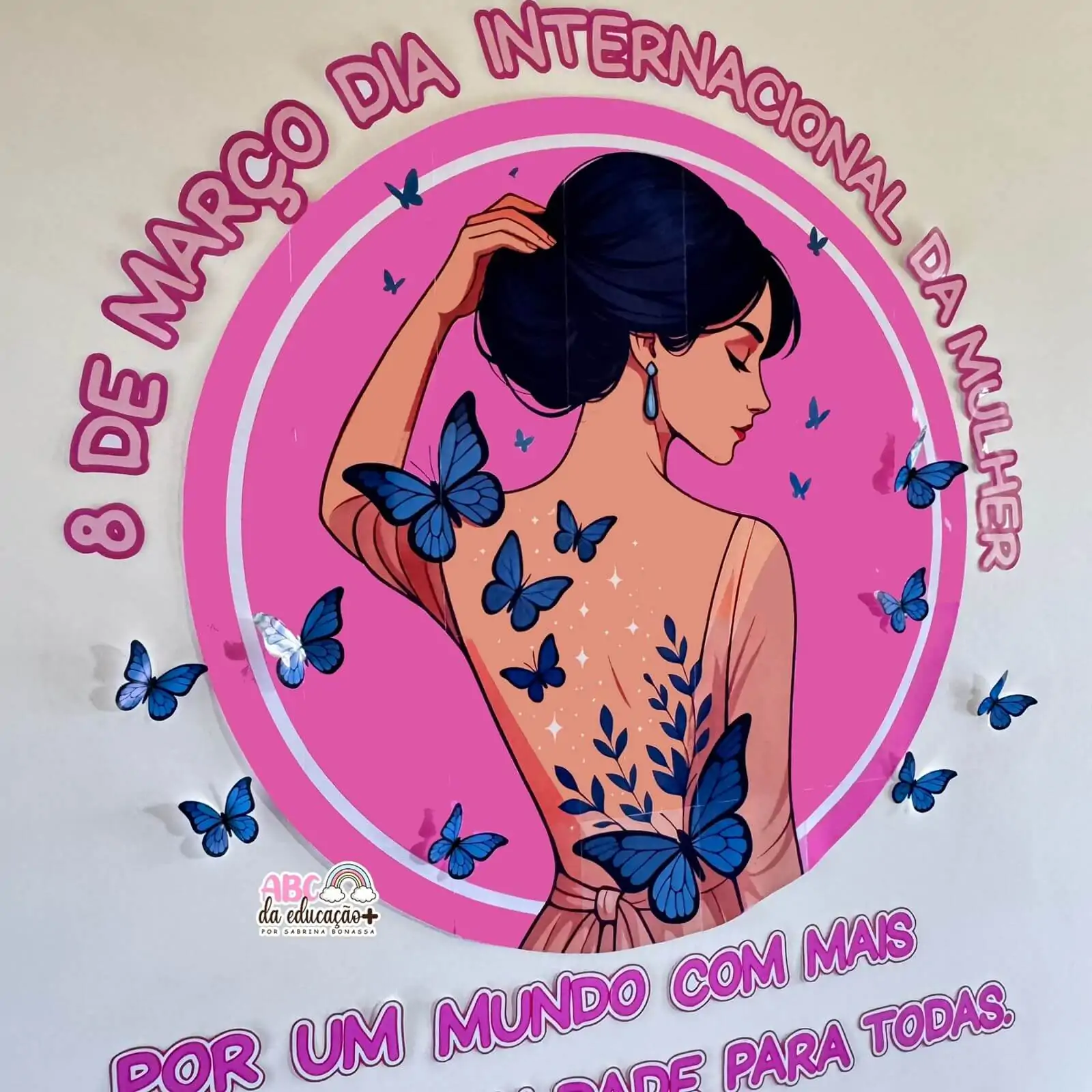 Painel Circular Dia da Mulher - Imagem 5