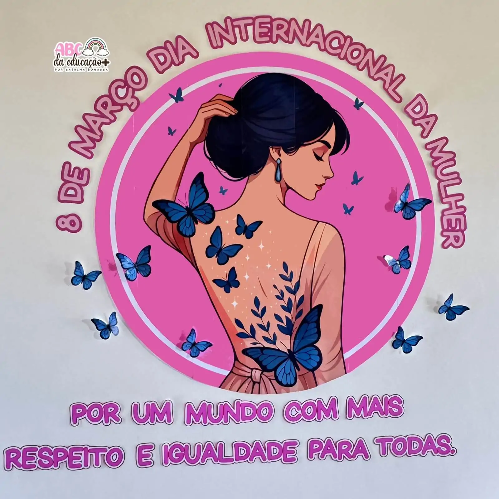 Painel Circular Dia da Mulher - Imagem 4