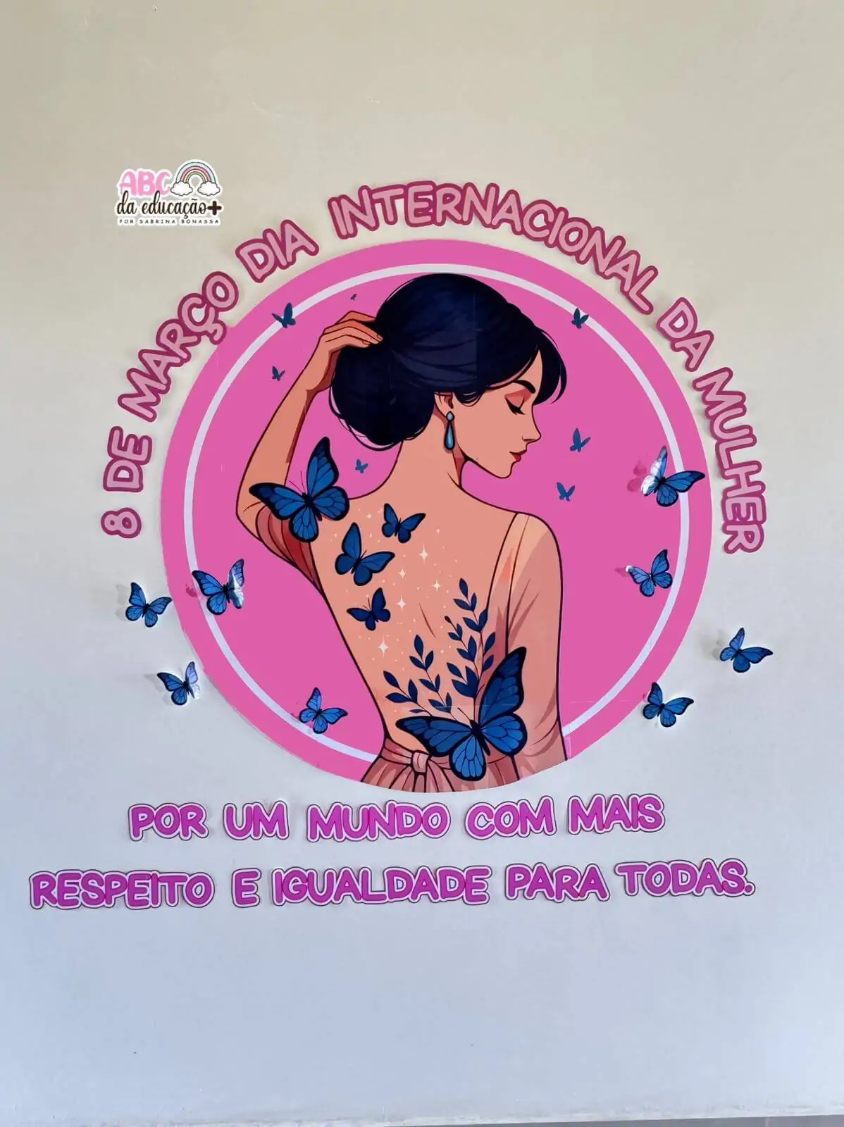 Painel Circular Dia da Mulher