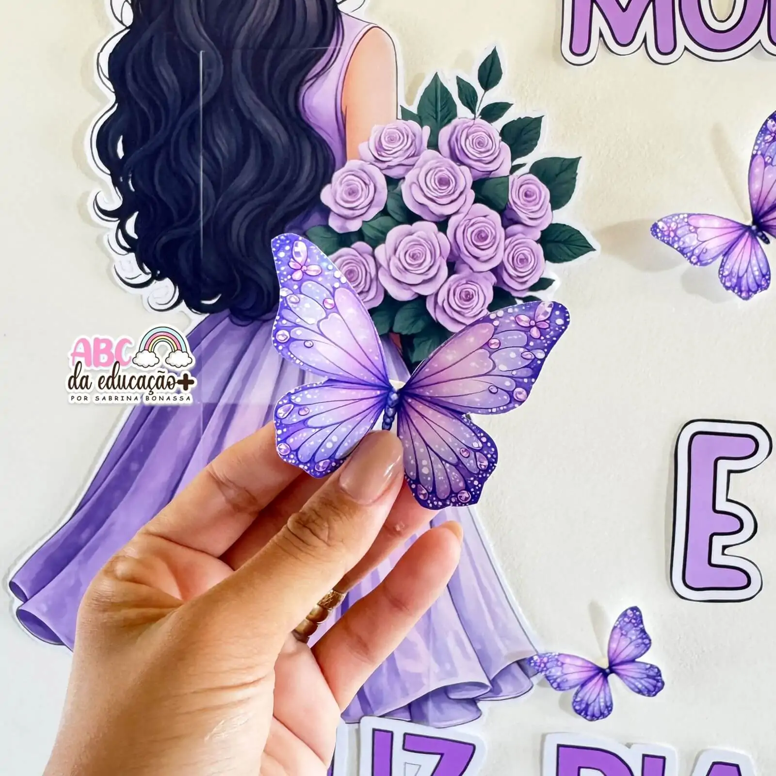 Painel Feliz Dia das Mulheres – Tema Lilás - Imagem 3