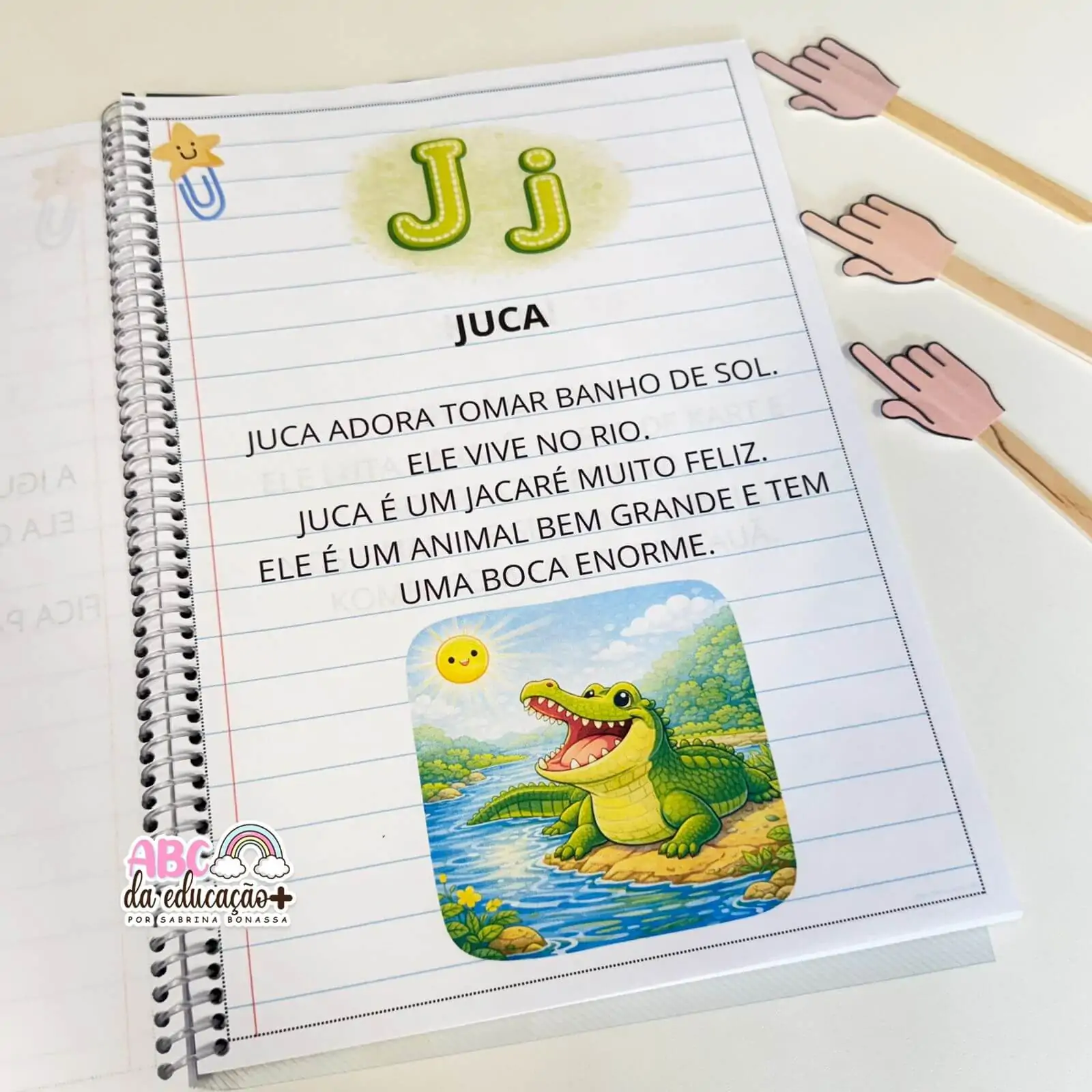 Apostila A a Z com Textos Simples para Alfabetizar - Imagem 5