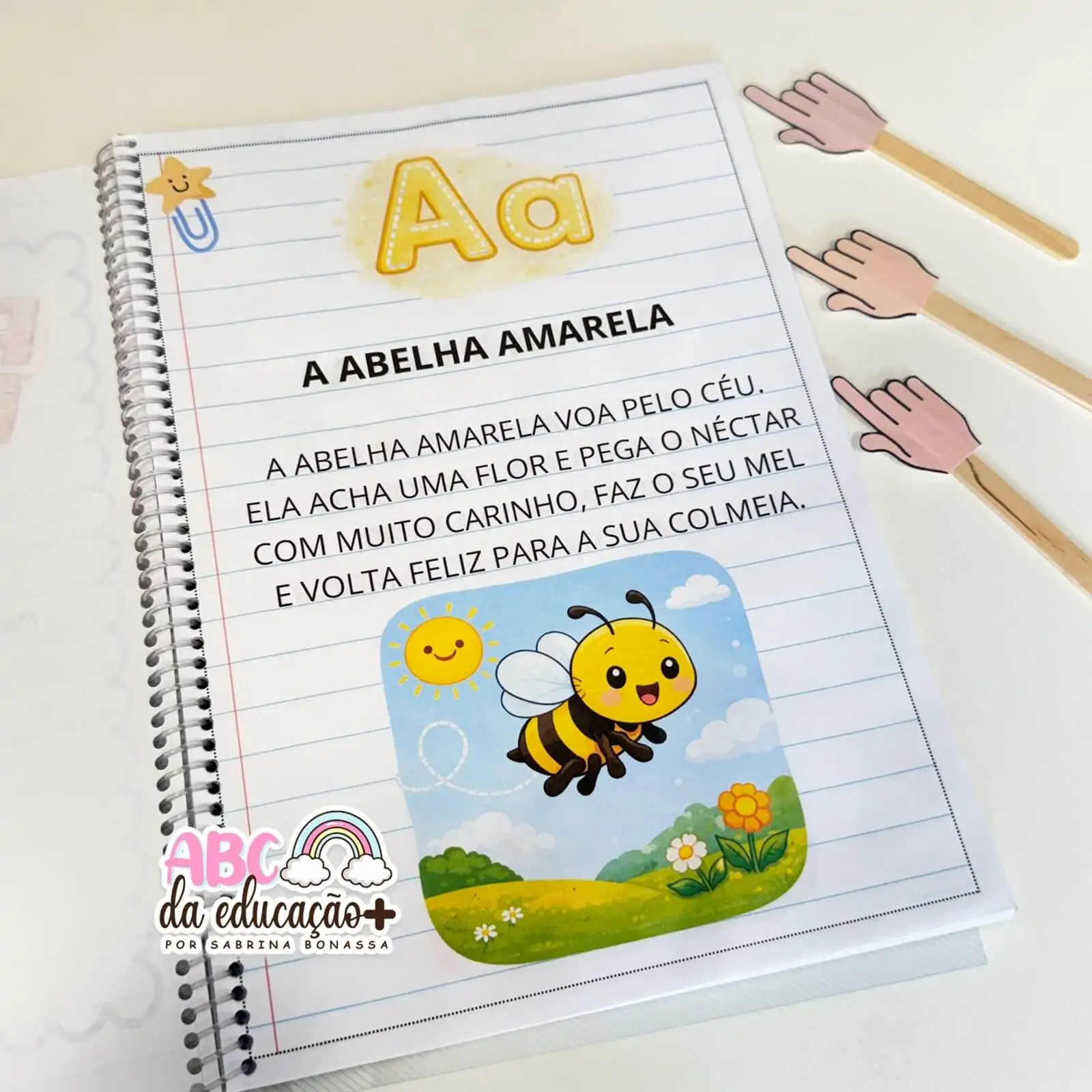 Apostila A a Z com Textos Simples para Alfabetizar - Imagem 2