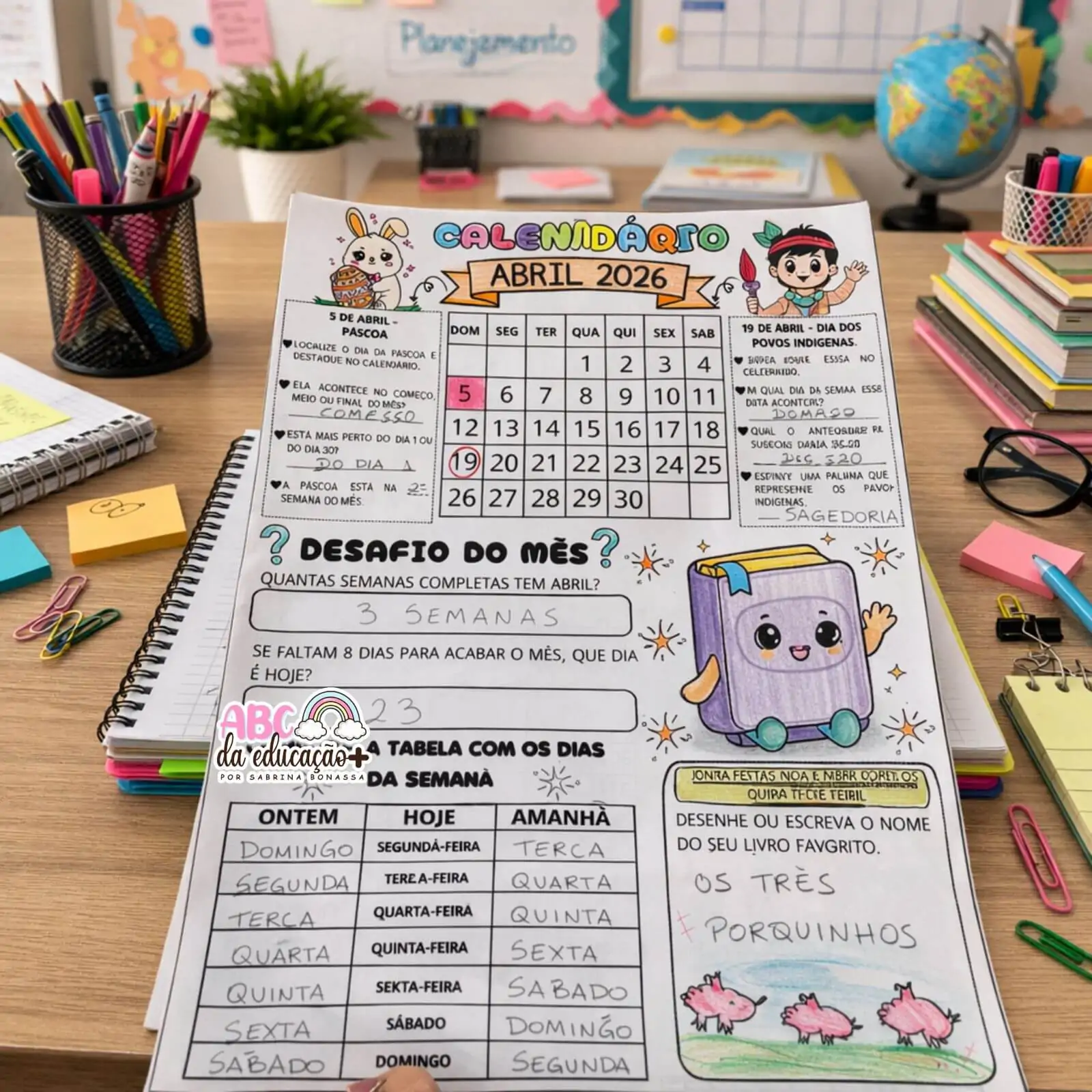 Explorando o Calendário – Abril 2026 - Imagem 2