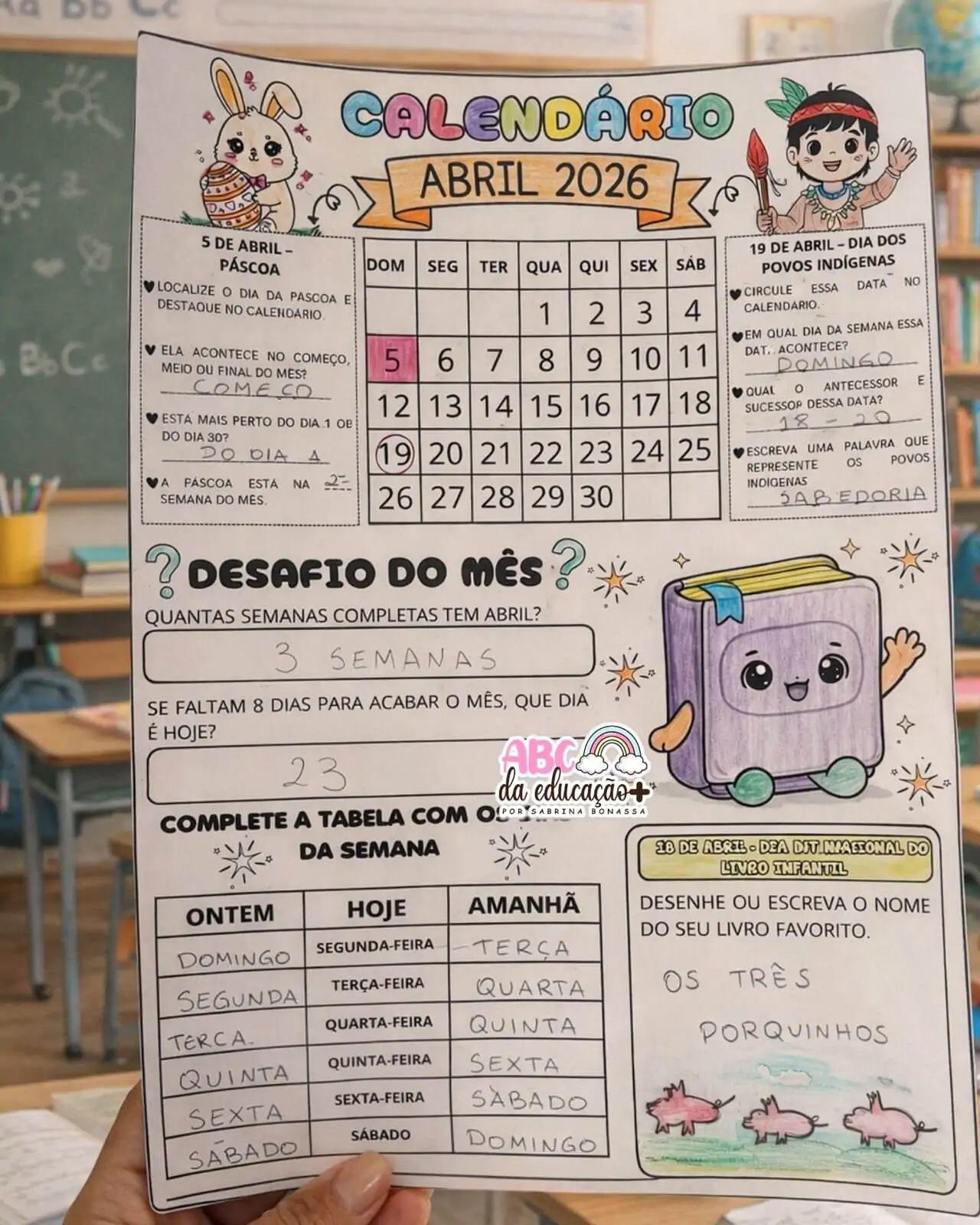 Explorando o Calendário – Abril 2026 - Imagem 4
