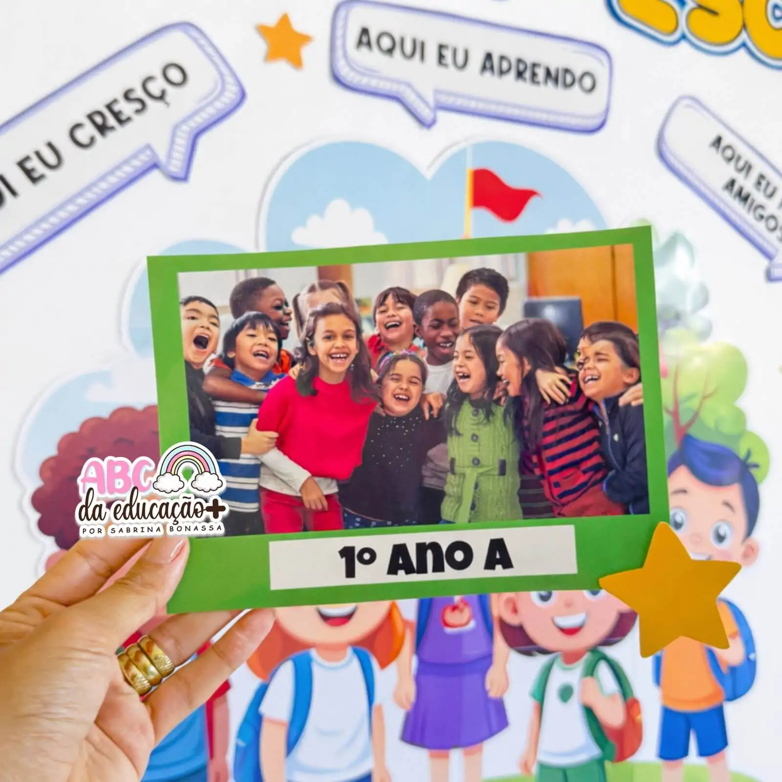 Painel Dia da Escola - Todos Fazem Parte Dessa Linda História - Imagem 4