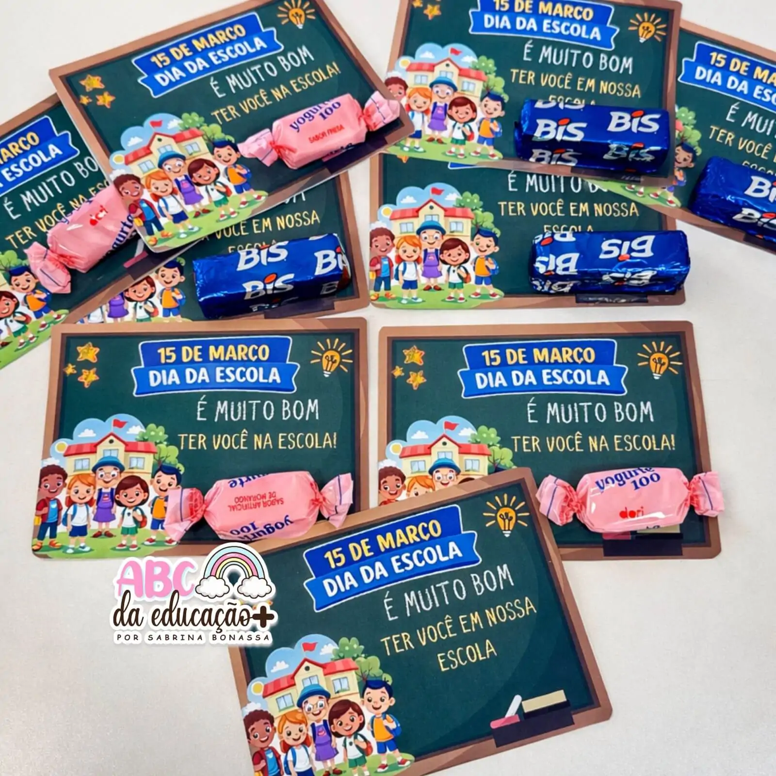 Cartão Quadro Escolar – Dia da Escola - Imagem 3