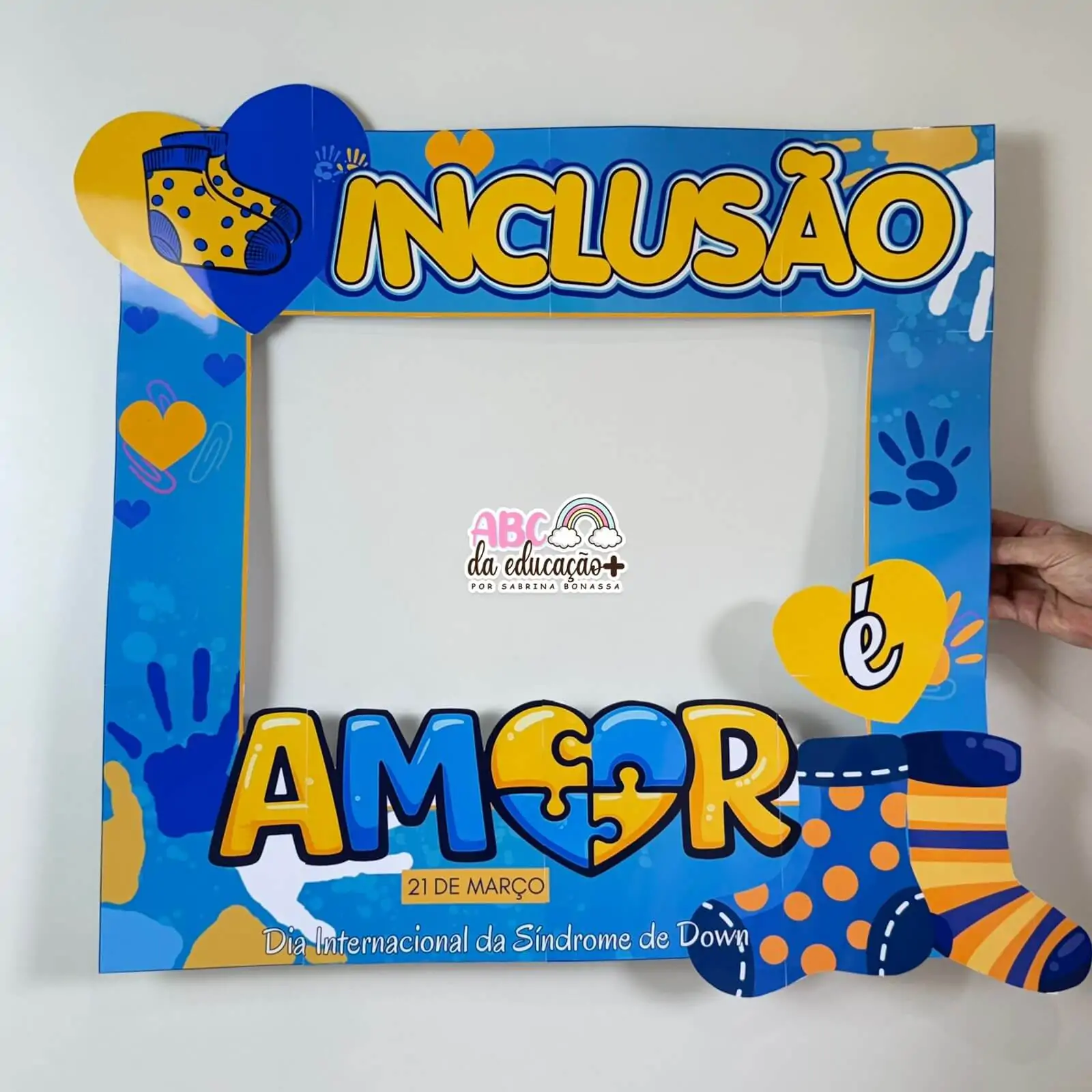 Moldura Inclusão é Amor – Dia Internacional da Síndrome de Down - Imagem 2
