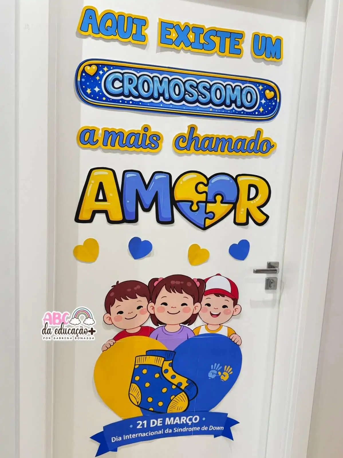 Painel de Porta – Cromossomo do Amor - Dia Internacional da Síndrome de Down - Imagem 3