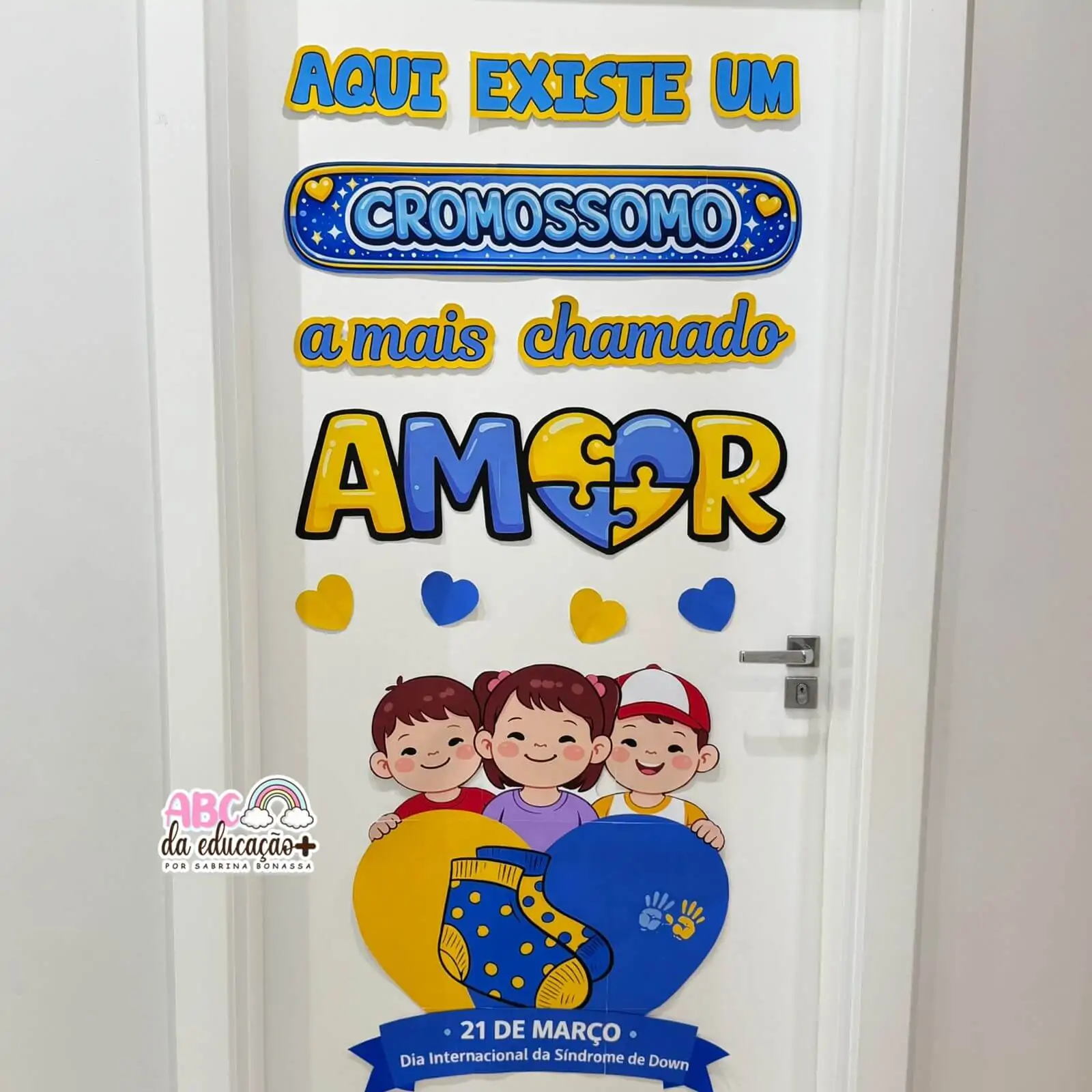 Painel de Porta – Cromossomo do Amor - Dia Internacional da Síndrome de Down - Imagem 2