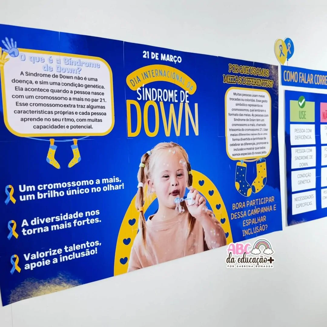 Banner Informativo – Dia Internacional da Síndrome de Down