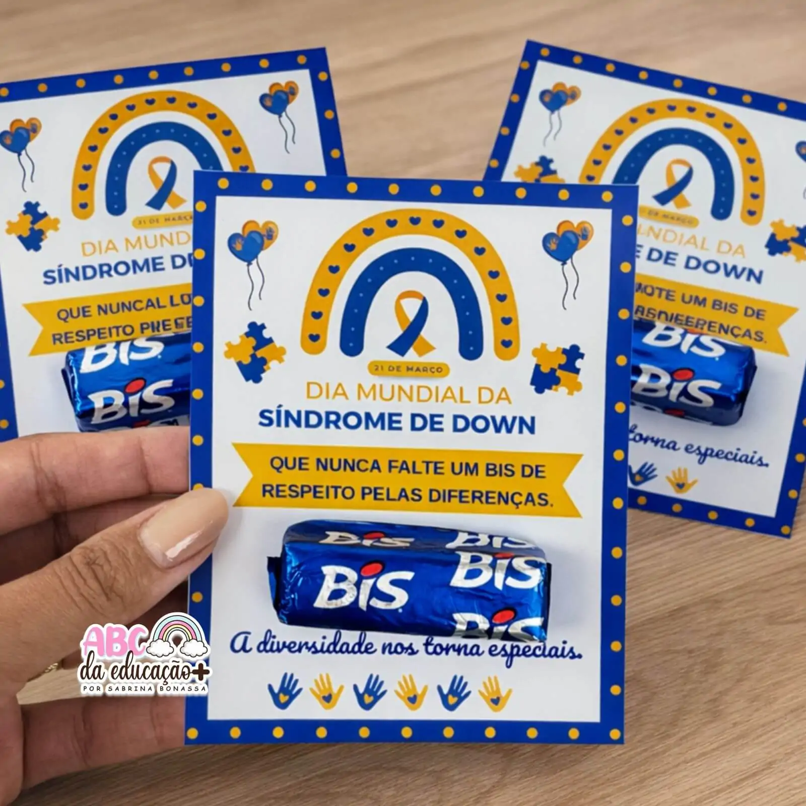 Cartão Lembrancinha – Dia Mundial da Síndrome de Down - Imagem 5