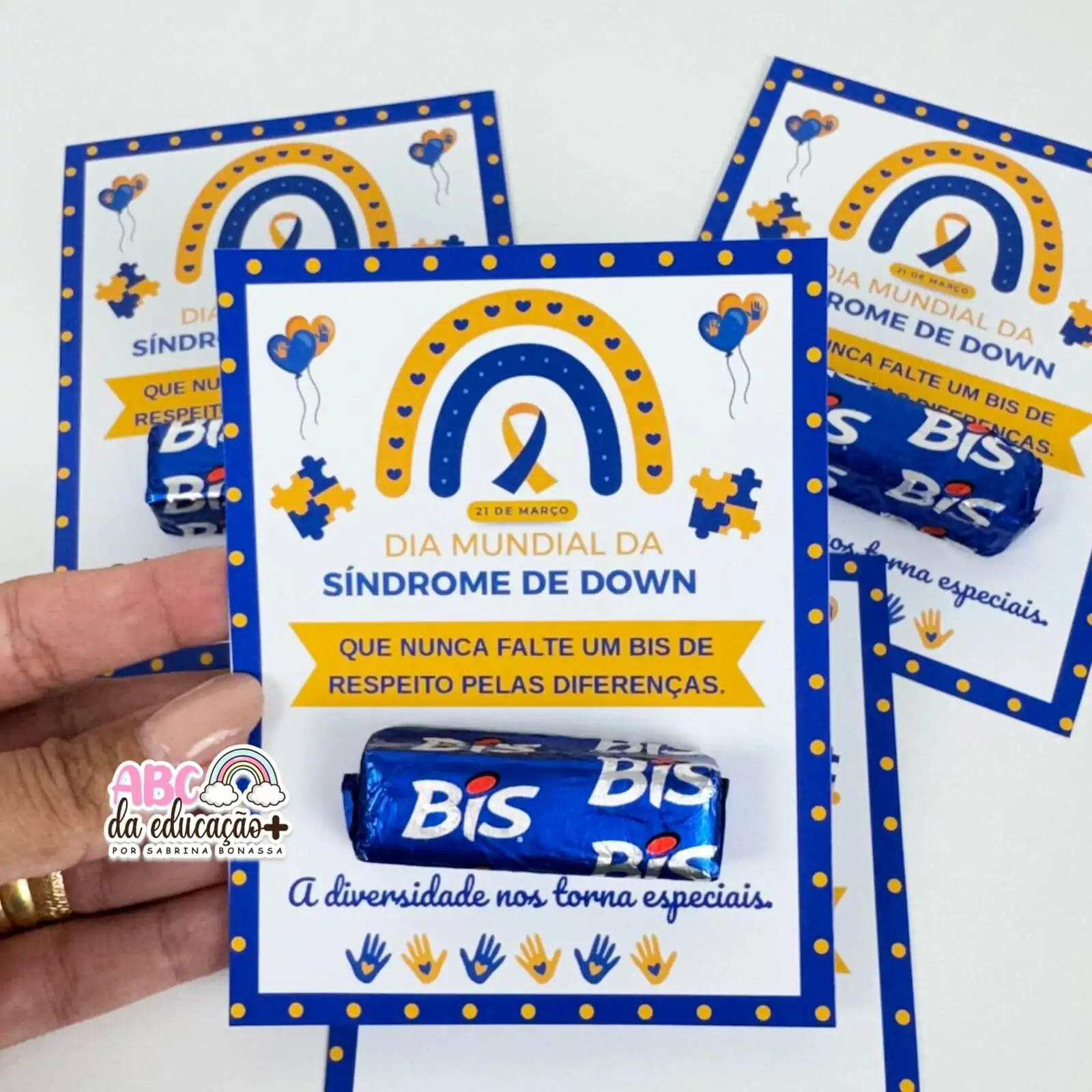 Cartão Lembrancinha – Dia Mundial da Síndrome de Down - Imagem 4