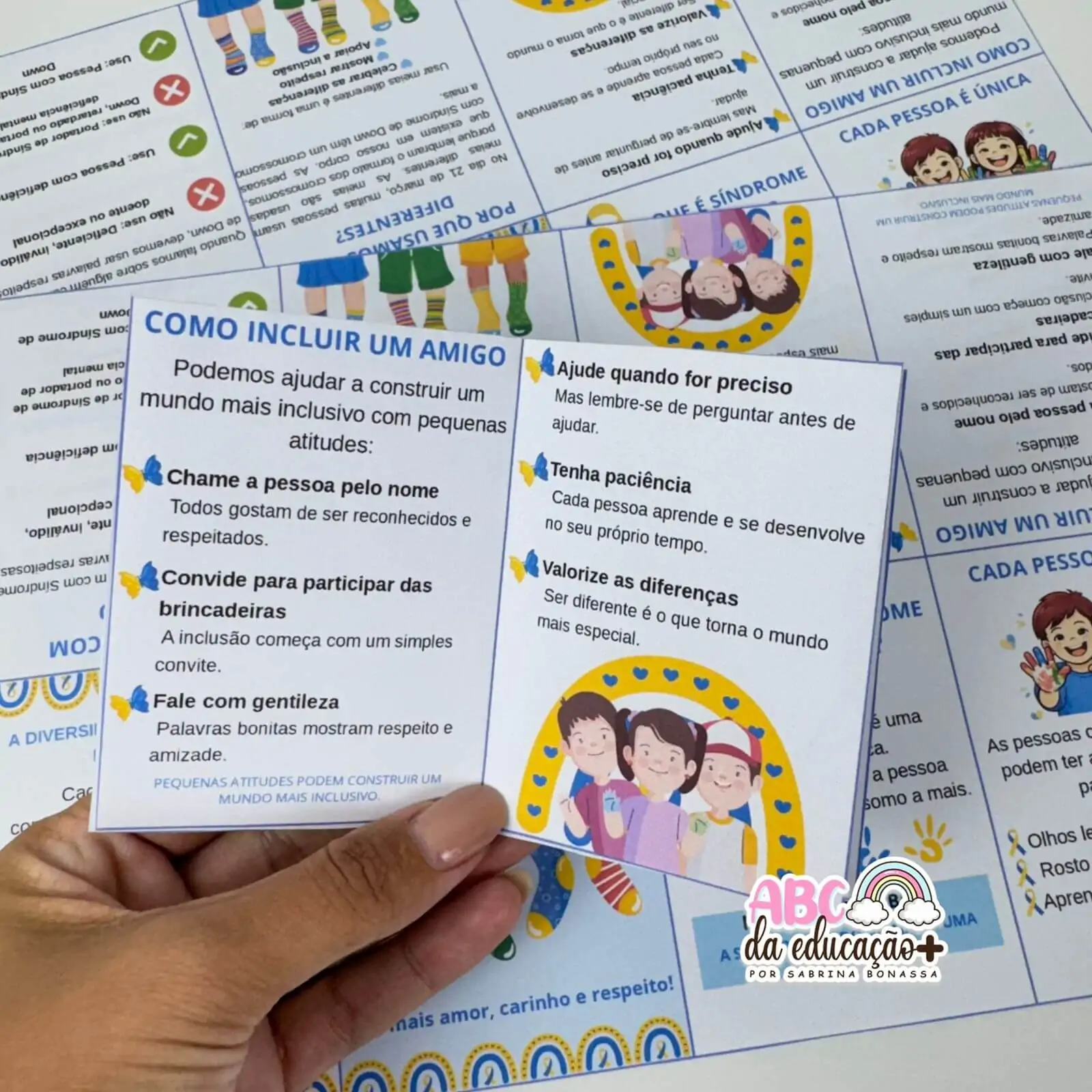 Livrinho Informativo Dobrável – Síndrome de Down - Imagem 2