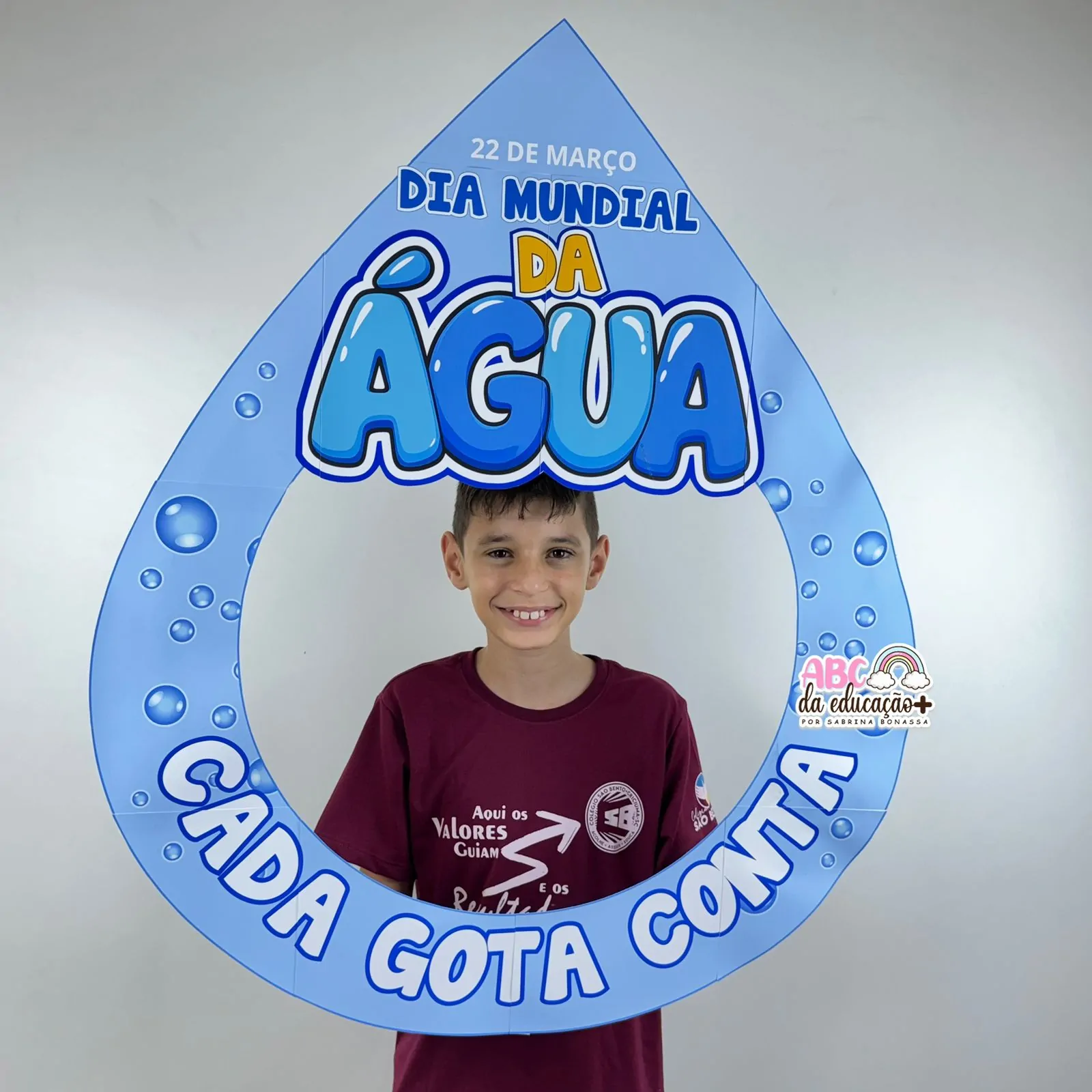 Moldura para Fotos – Dia Mundial da Água Cada Gota Conta - Imagem 2