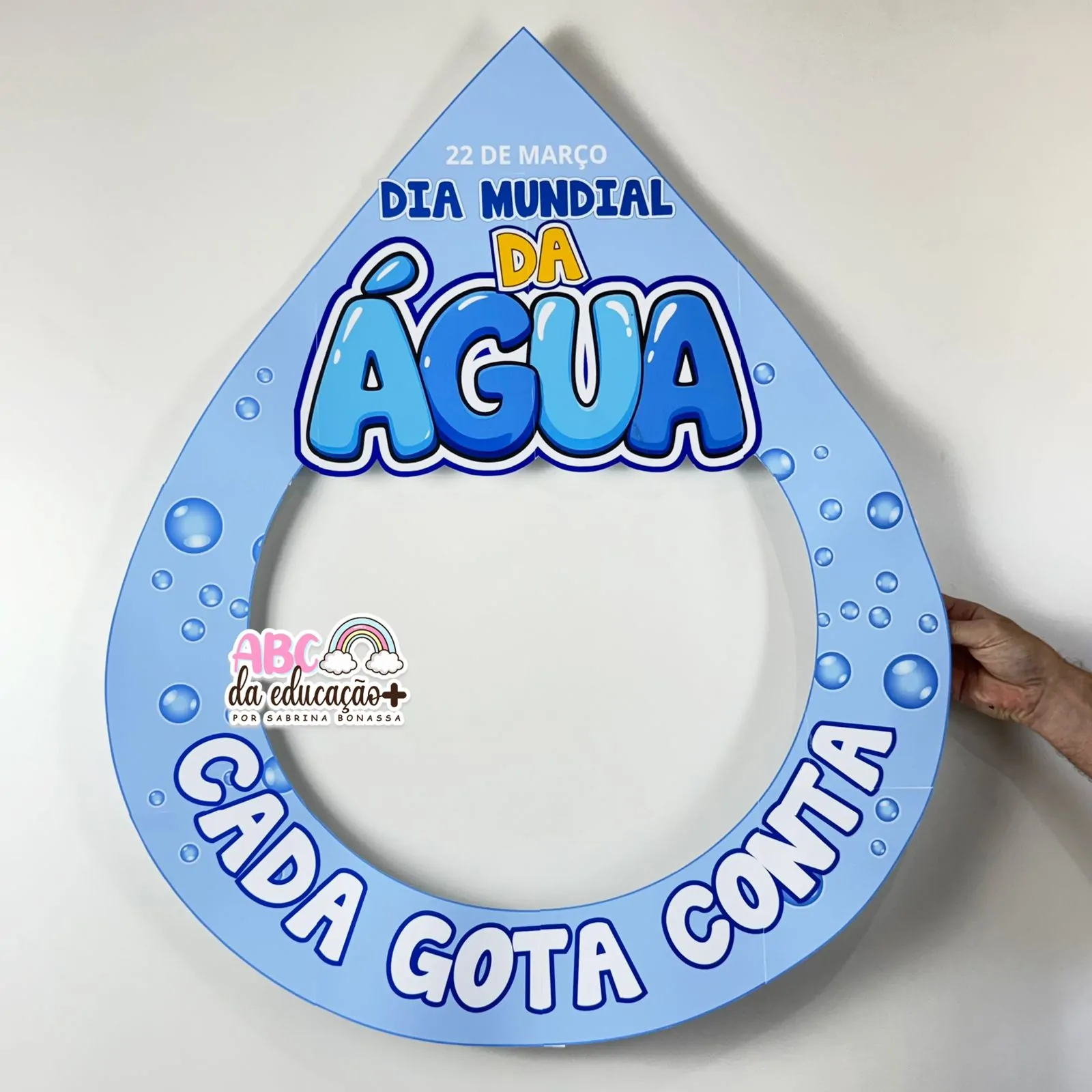 Moldura para Fotos – Dia Mundial da Água Cada Gota Conta - Imagem 4