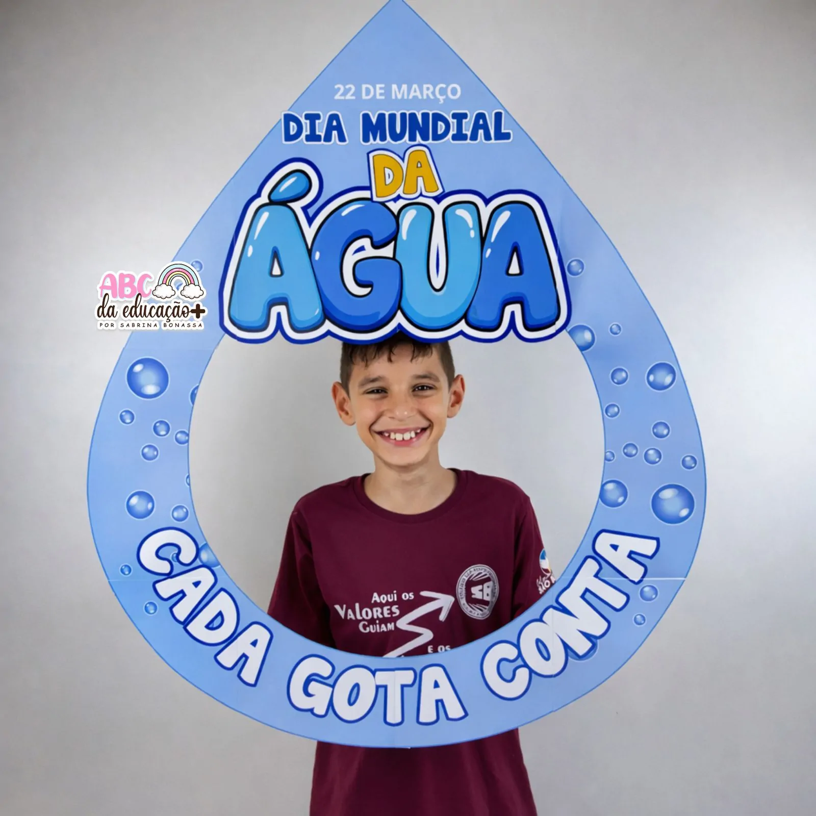 Moldura para Fotos – Dia Mundial da Água Cada Gota Conta - Imagem 3